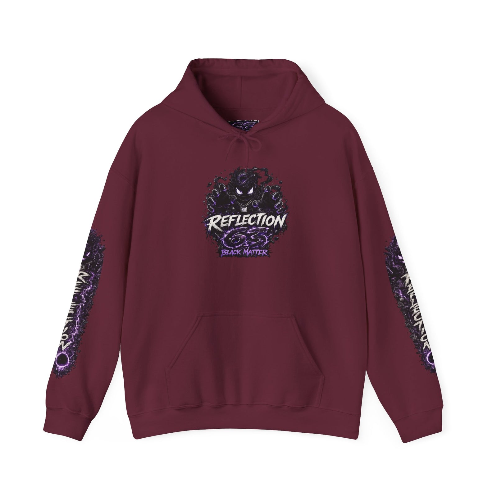 Reflection 63 Black Matter Hoodie — Graphic Cosmic Pullover