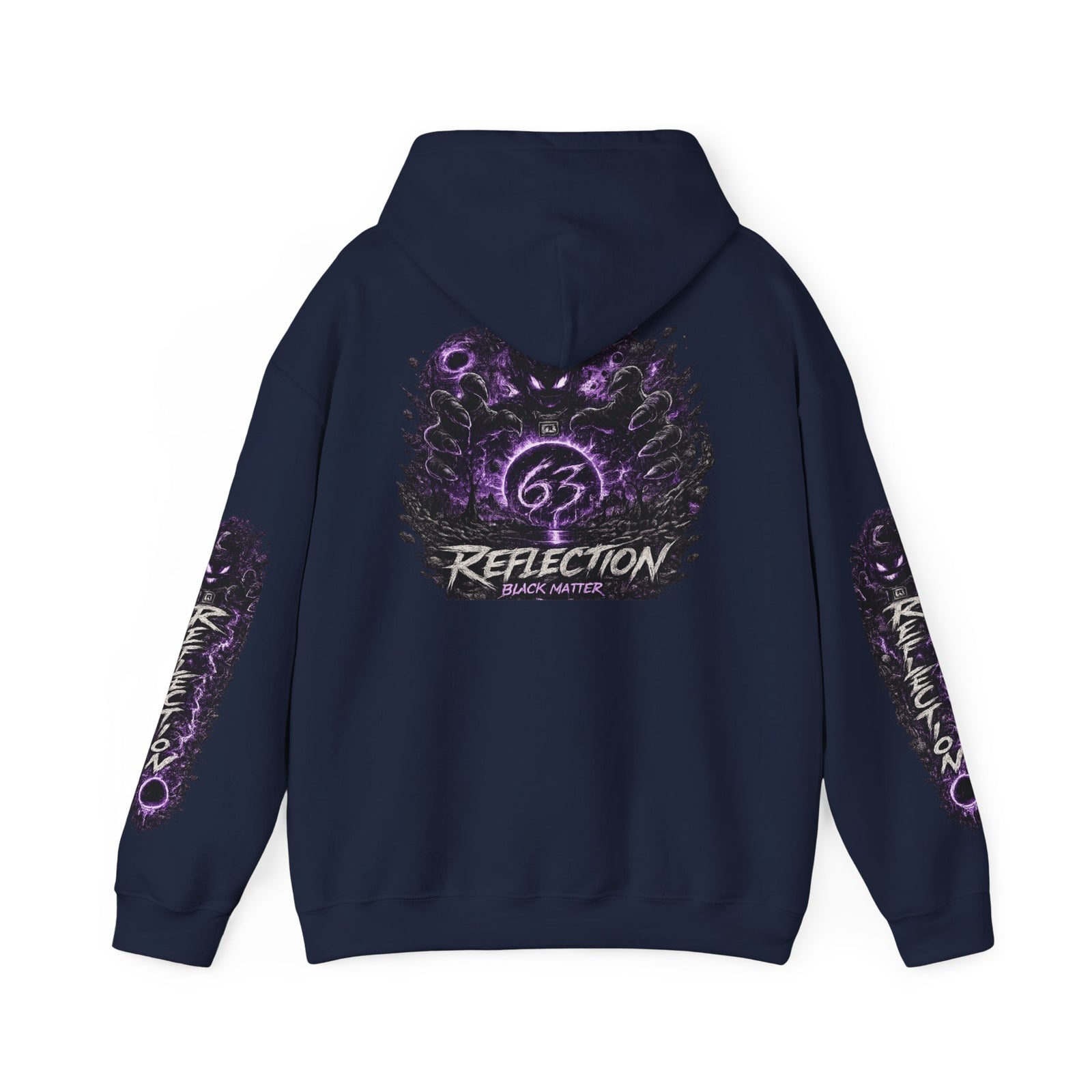 Reflection 63 Black Matter Hoodie — Graphic Cosmic Pullover