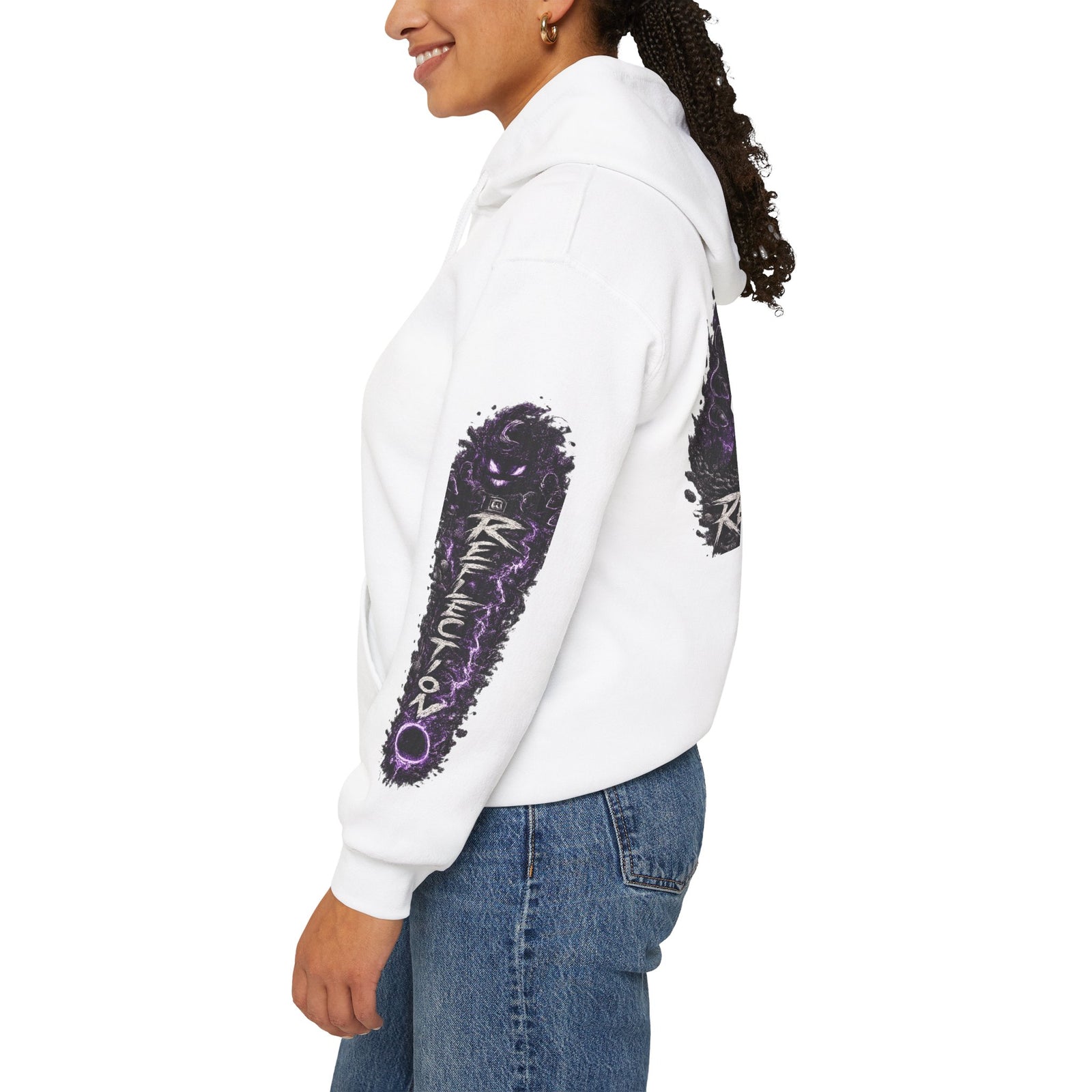 Reflection 63 Black Matter Hoodie — Graphic Cosmic Pullover
