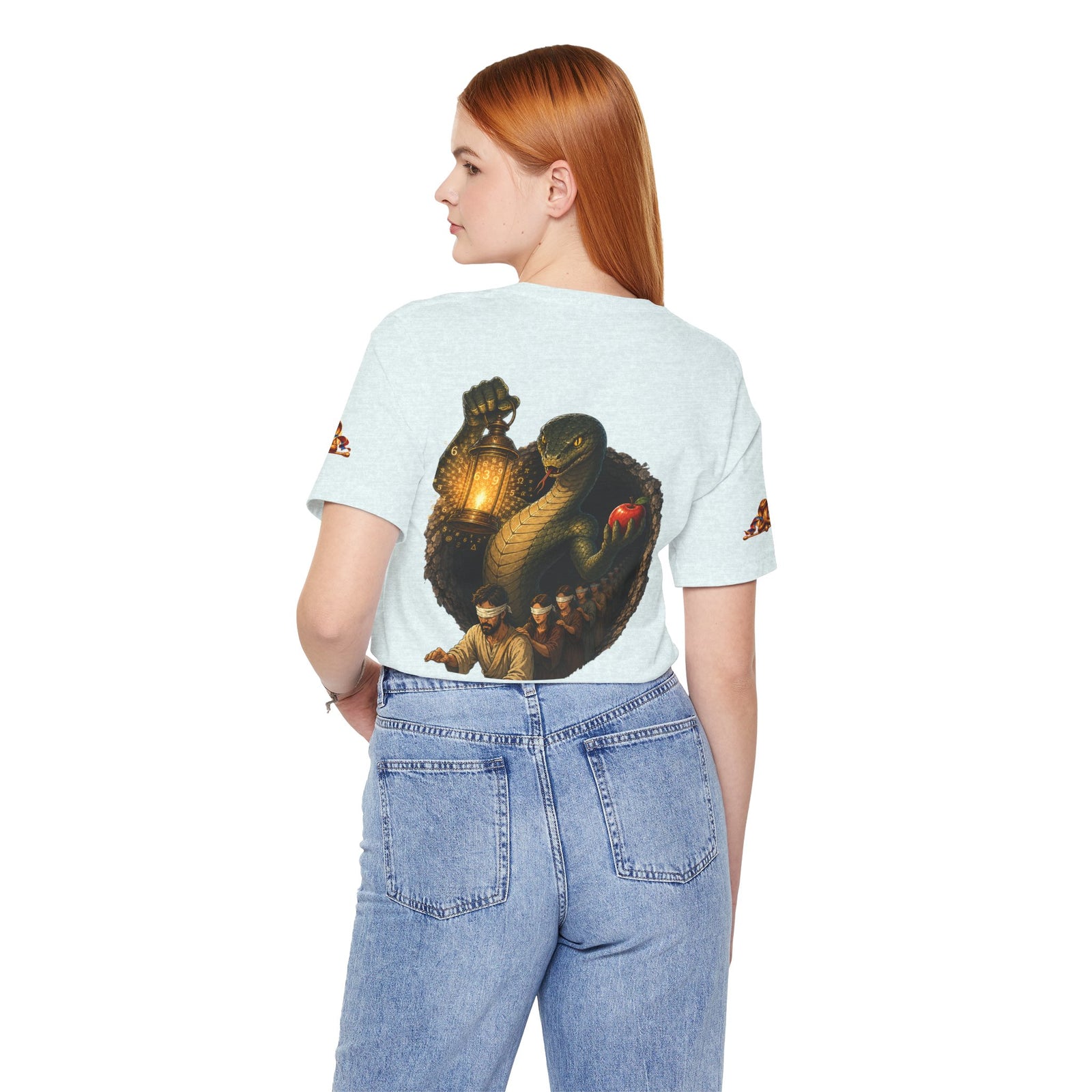 Knowledge Snake Tee — 'Knowledge: Good vs Evil' Graphic T-Shirt
