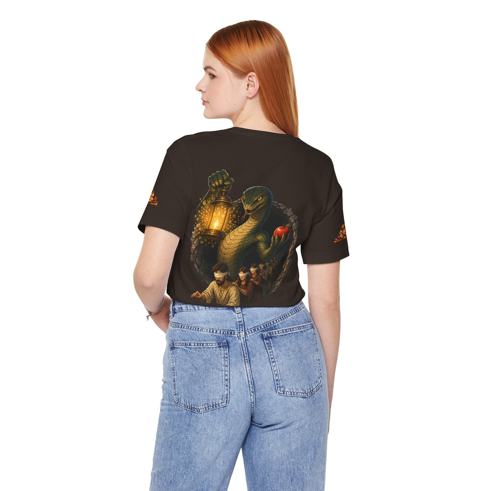 Knowledge Snake Tee — 'Knowledge: Good vs Evil' Graphic T-Shirt