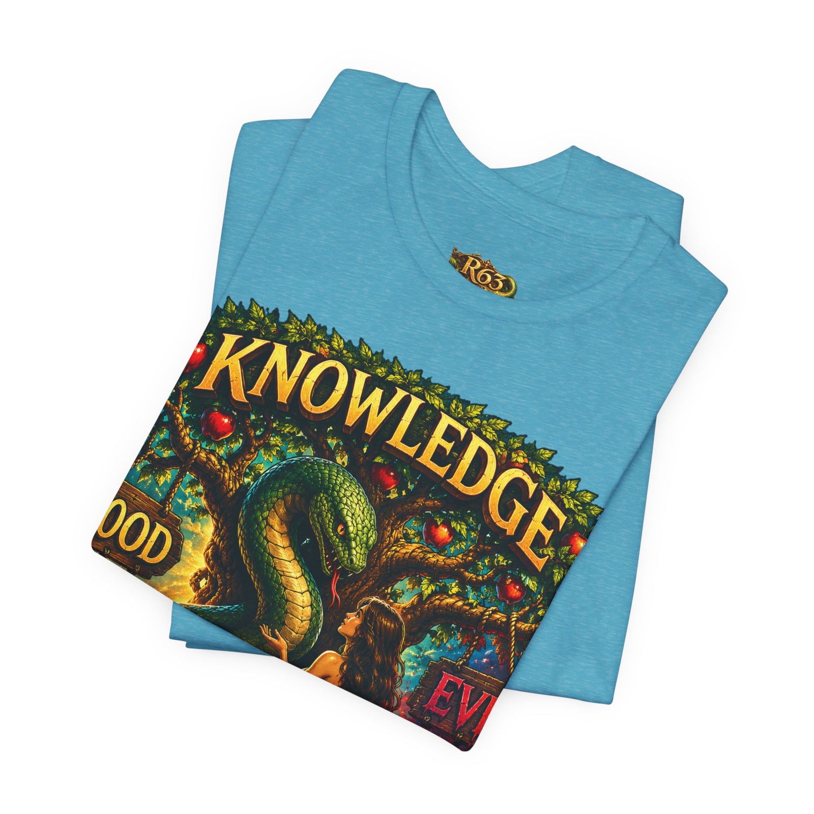 Knowledge Snake Tee — 'Knowledge: Good vs Evil' Graphic T-Shirt