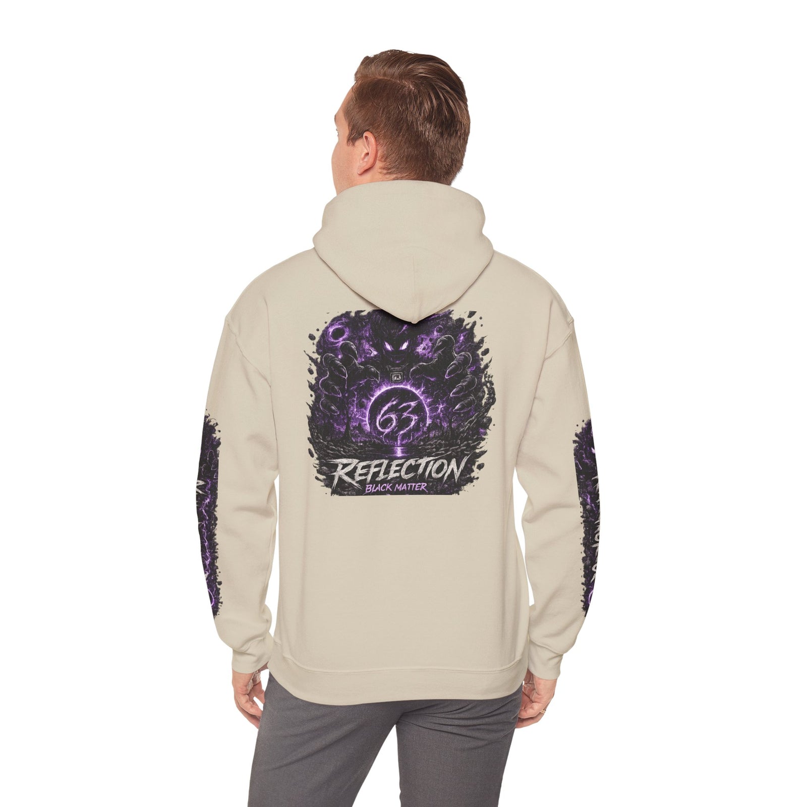 Reflection 63 Black Matter Hoodie — Graphic Cosmic Pullover