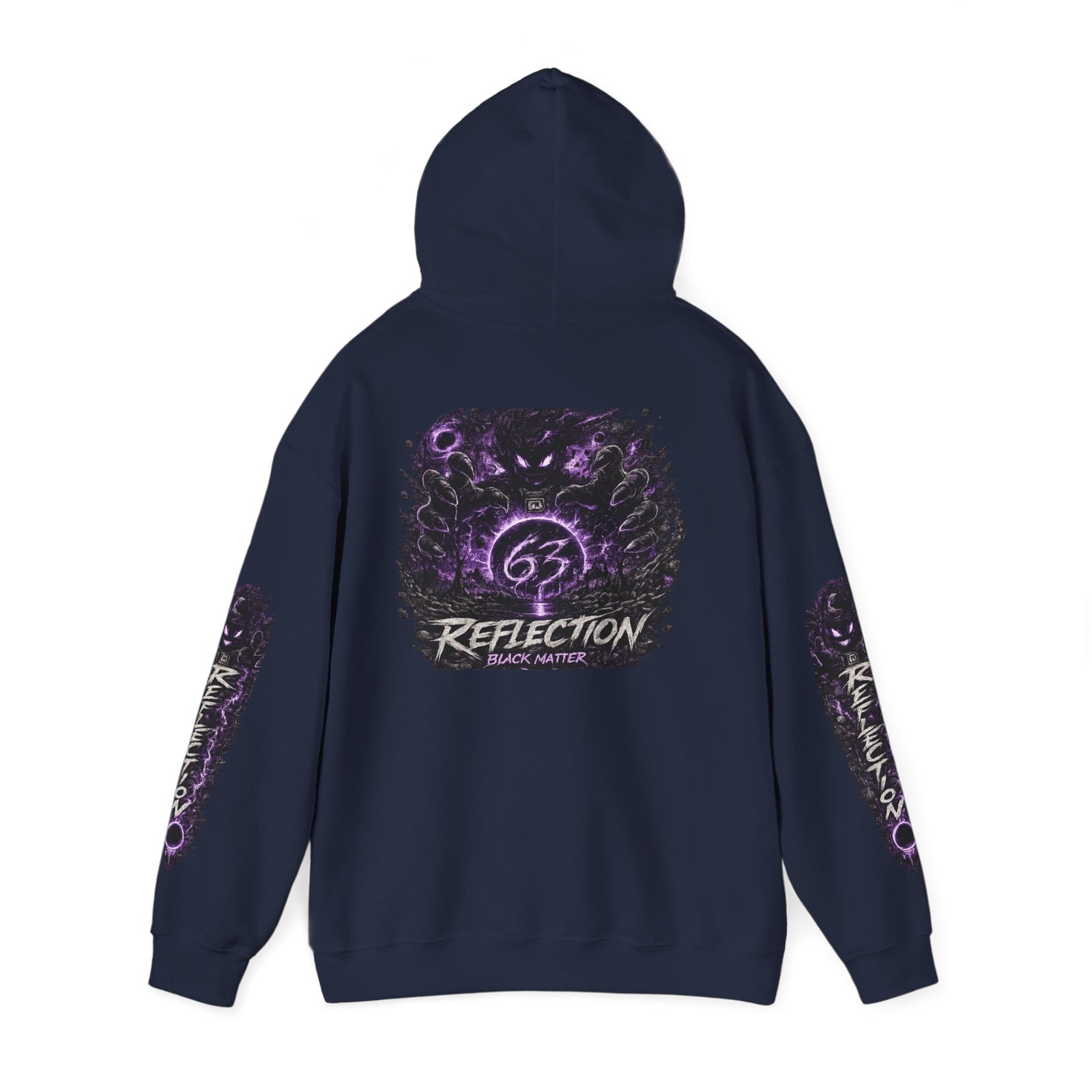 Reflection 63 Black Matter Hoodie — Graphic Cosmic Pullover