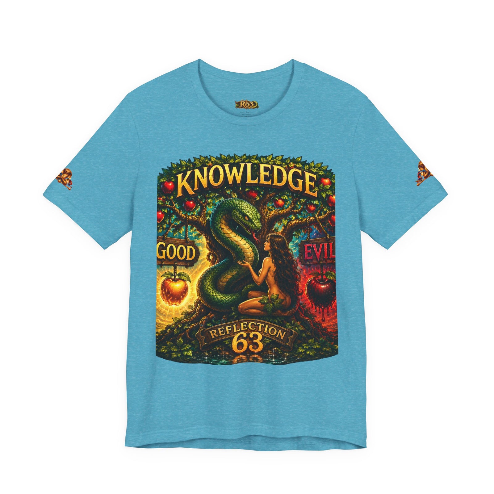 Knowledge Snake Tee — 'Knowledge: Good vs Evil' Graphic T-Shirt