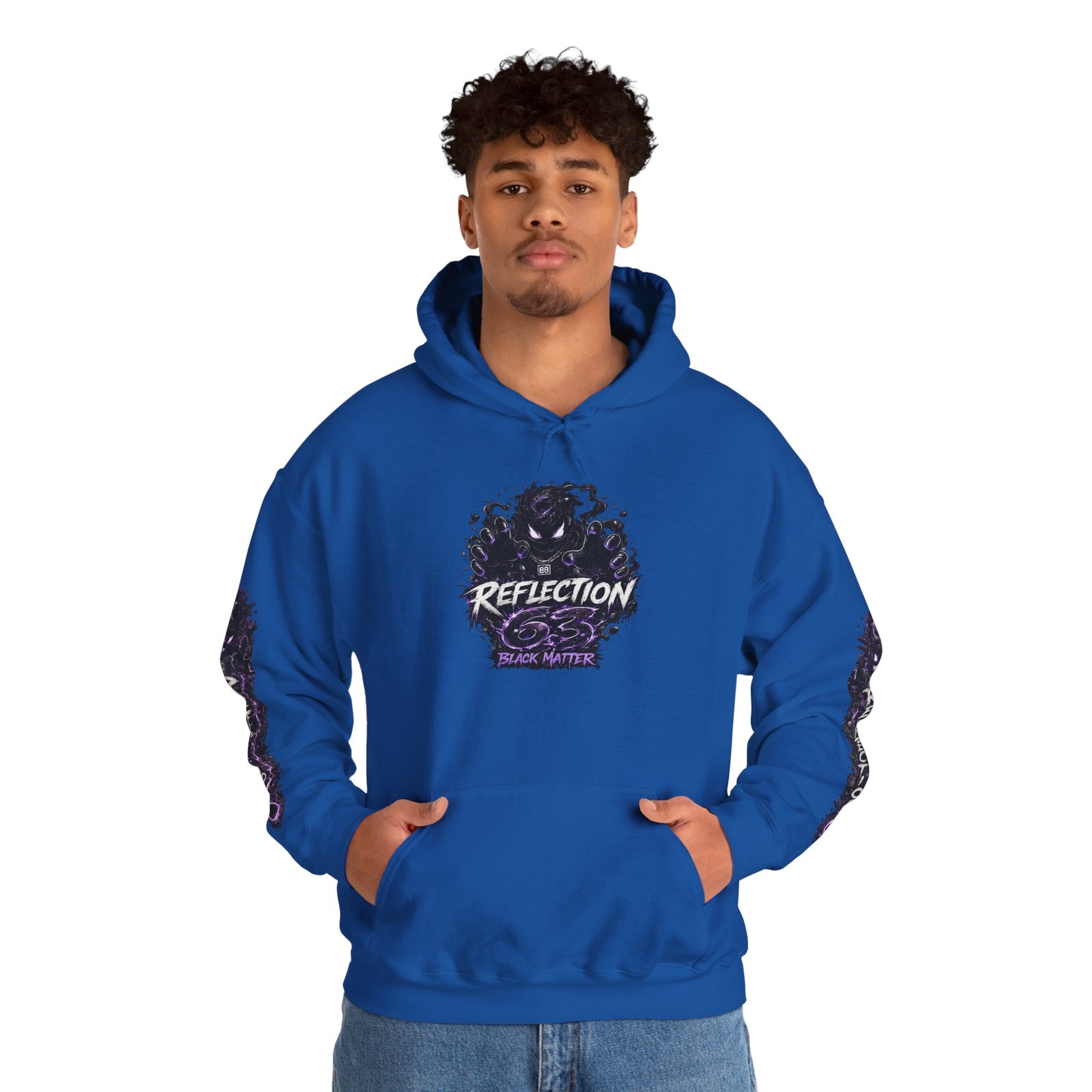 Reflection 63 Black Matter Hoodie — Graphic Cosmic Pullover
