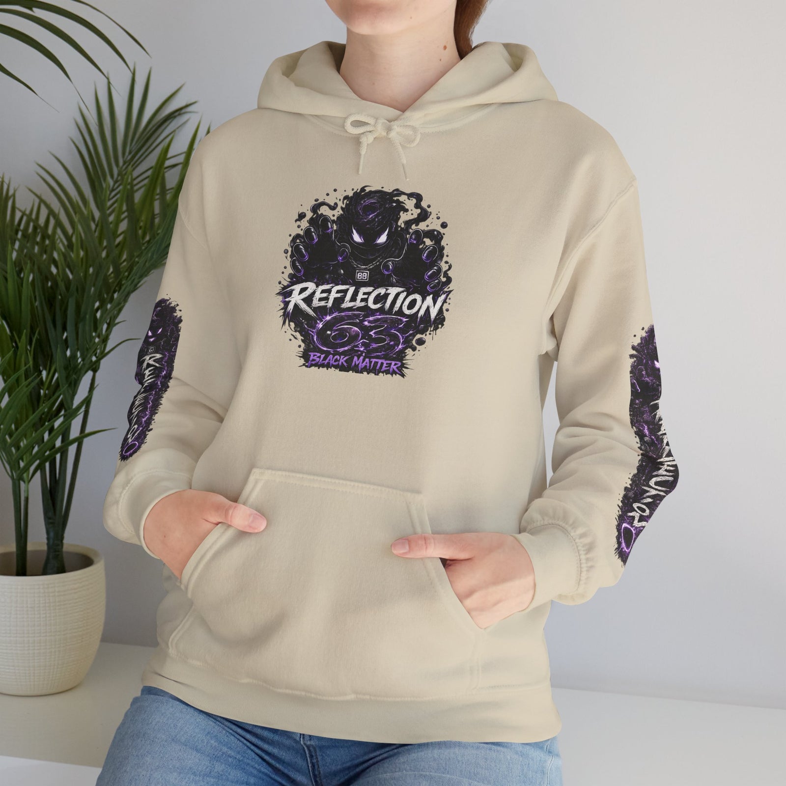 Reflection 63 Black Matter Hoodie — Graphic Cosmic Pullover