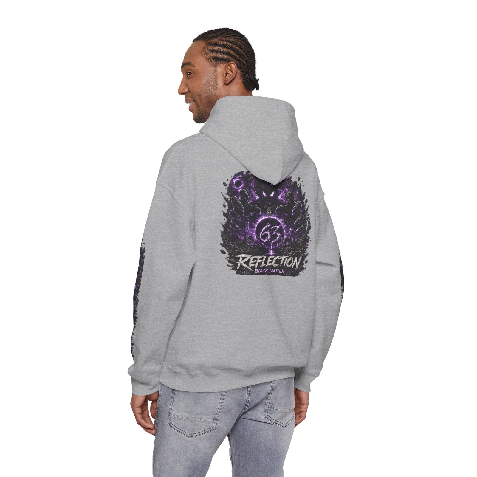 Reflection 63 Black Matter Hoodie — Graphic Cosmic Pullover