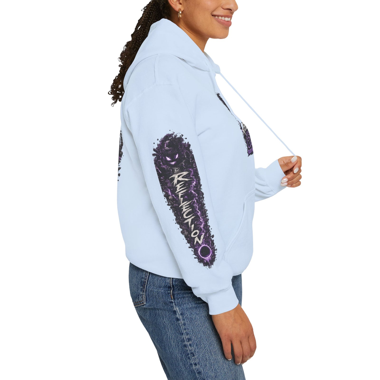 Reflection 63 Black Matter Hoodie — Graphic Cosmic Pullover