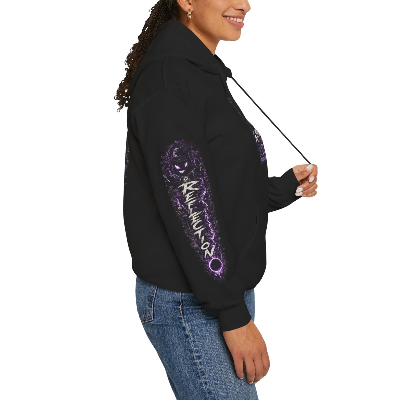 Reflection 63 Black Matter Hoodie — Graphic Cosmic Pullover