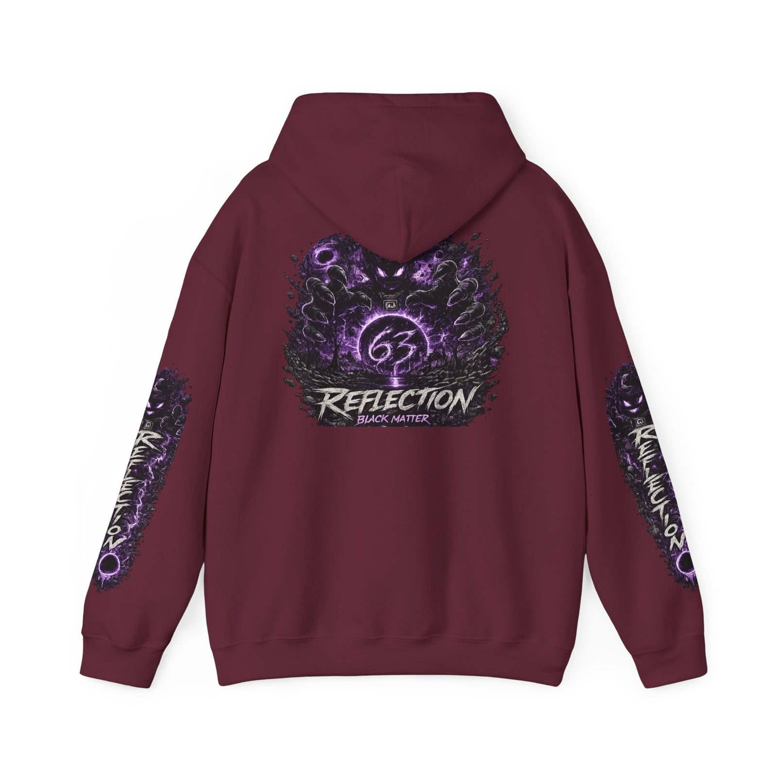 Reflection 63 Black Matter Hoodie — Graphic Cosmic Pullover