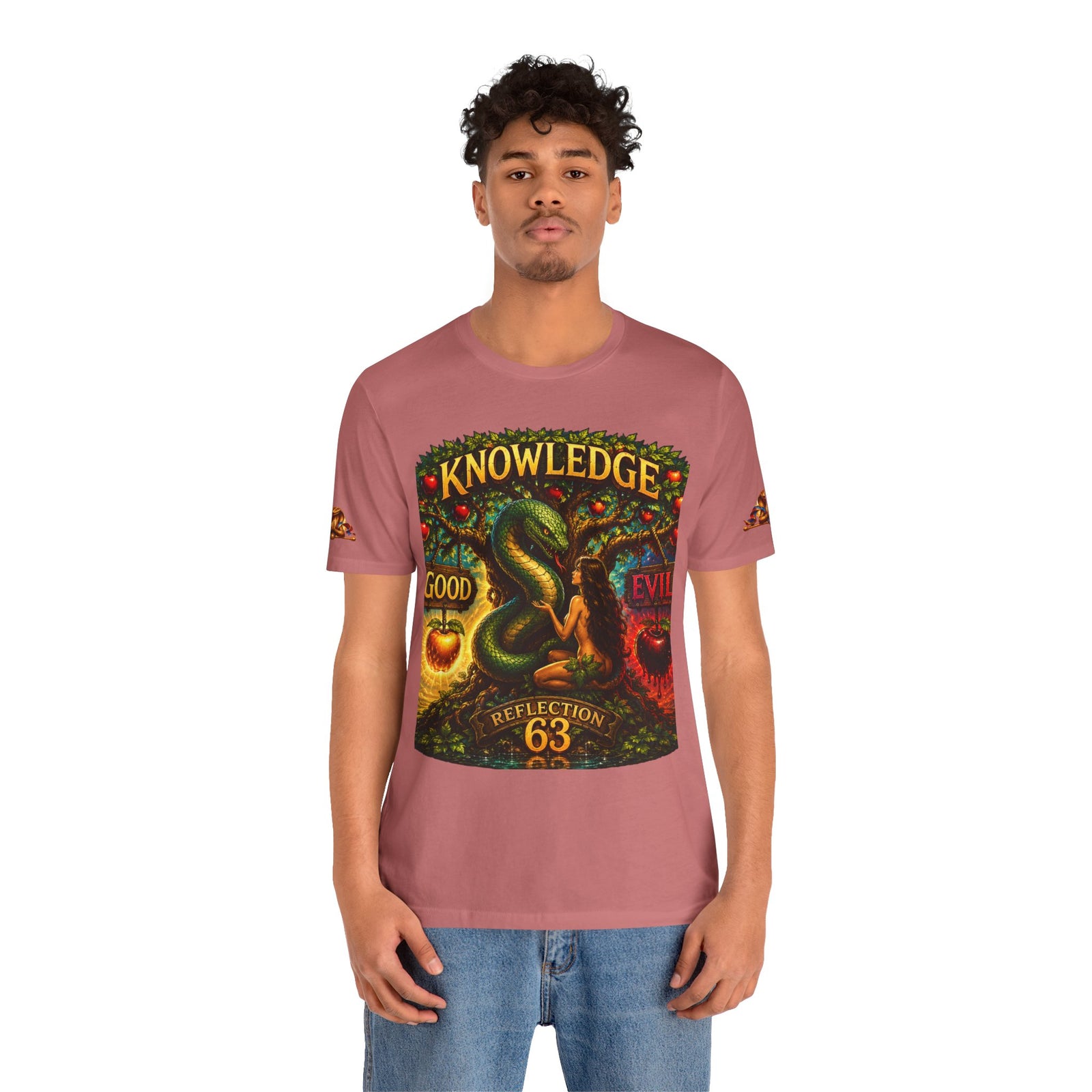 Knowledge Snake Tee — 'Knowledge: Good vs Evil' Graphic T-Shirt