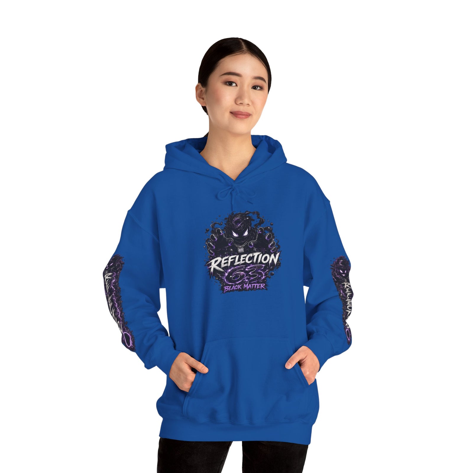 Reflection 63 Black Matter Hoodie — Graphic Cosmic Pullover