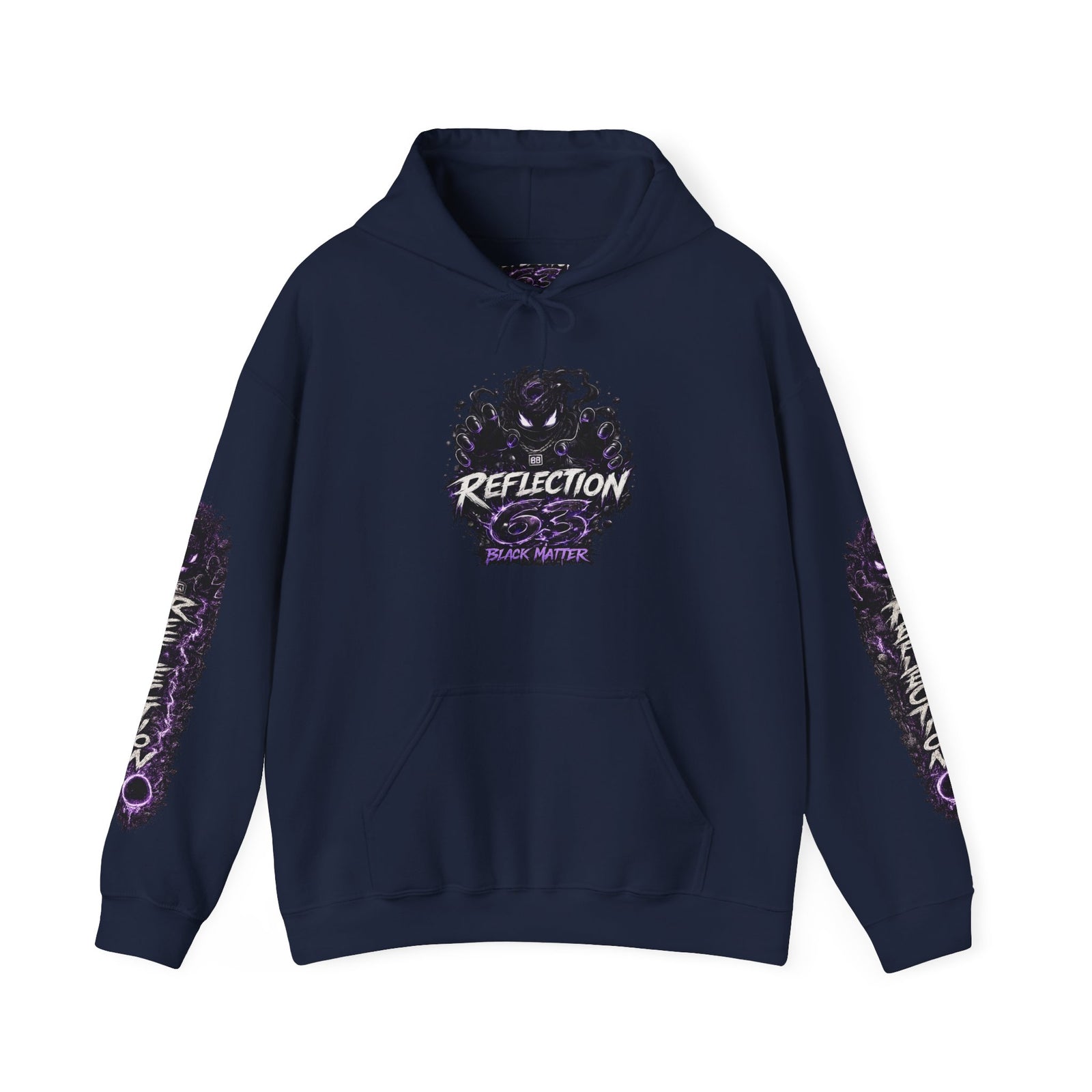 Reflection 63 Black Matter Hoodie — Graphic Cosmic Pullover