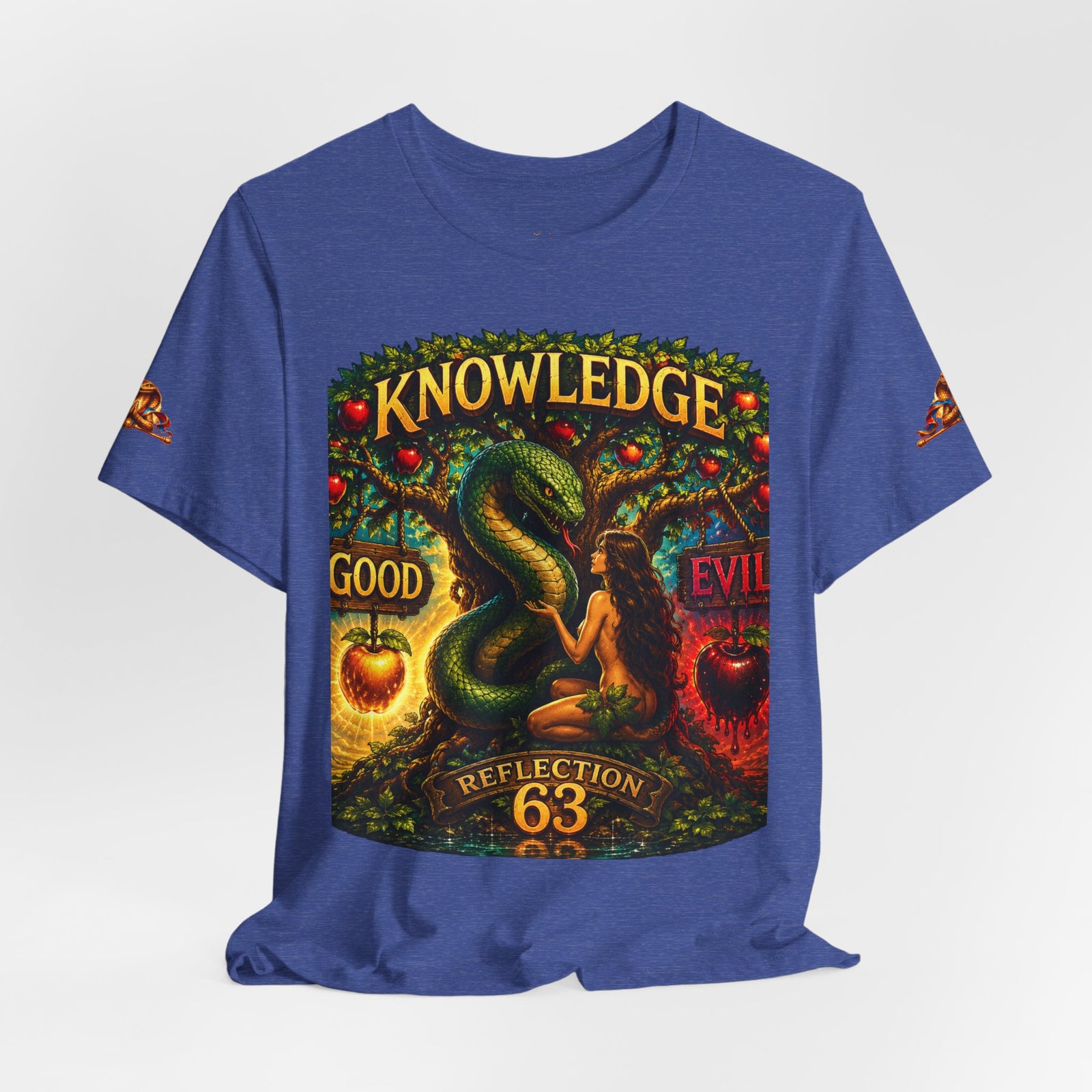 Knowledge Snake Tee — 'Knowledge: Good vs Evil' Graphic T-Shirt