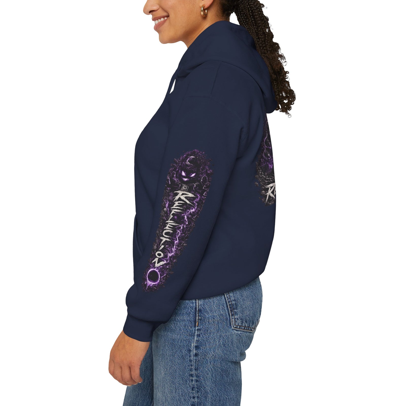 Reflection 63 Black Matter Hoodie — Graphic Cosmic Pullover