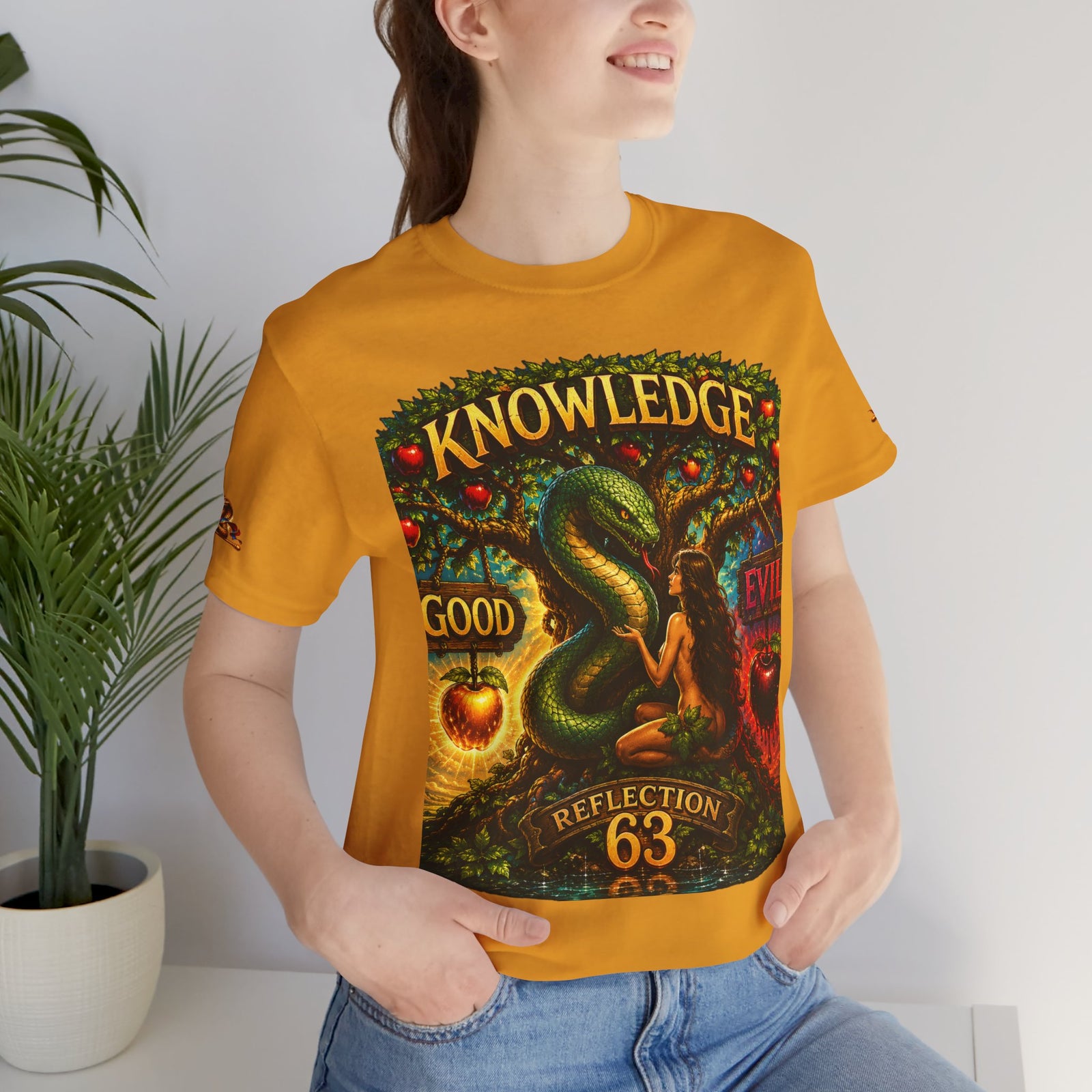 Knowledge Snake Tee — 'Knowledge: Good vs Evil' Graphic T-Shirt