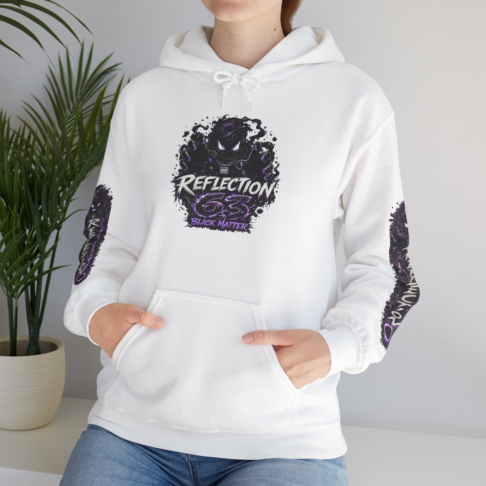 Reflection 63 Black Matter Hoodie — Graphic Cosmic Pullover