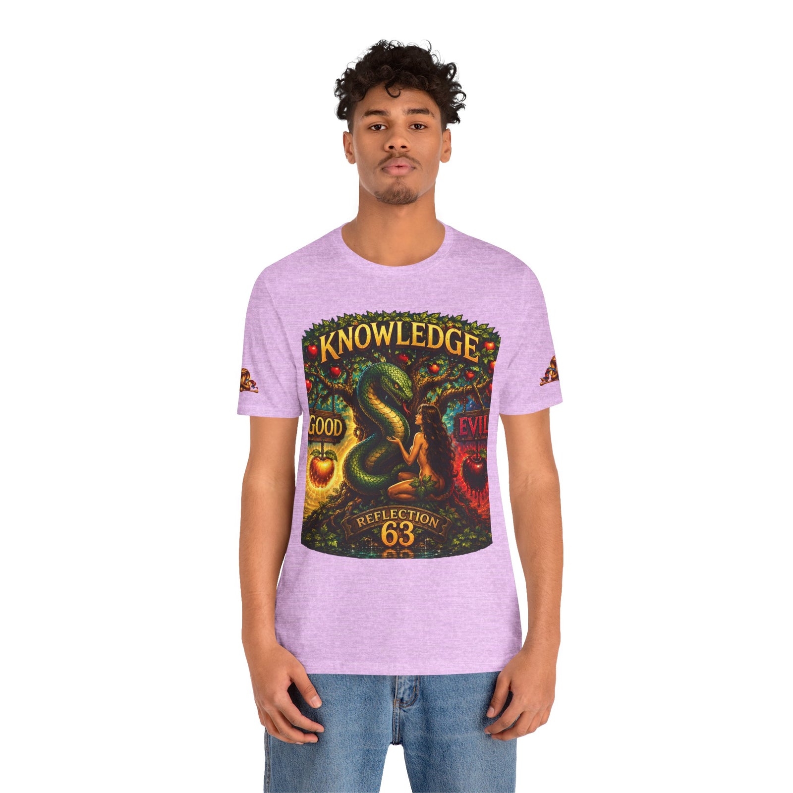 Knowledge Snake Tee — 'Knowledge: Good vs Evil' Graphic T-Shirt