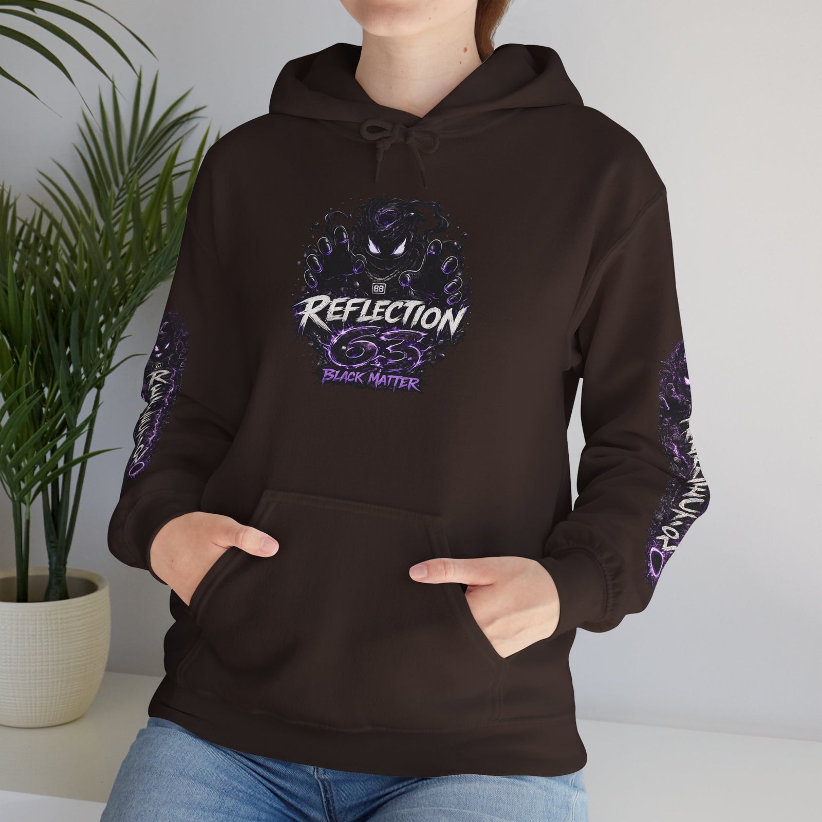 Reflection 63 Black Matter Hoodie — Graphic Cosmic Pullover