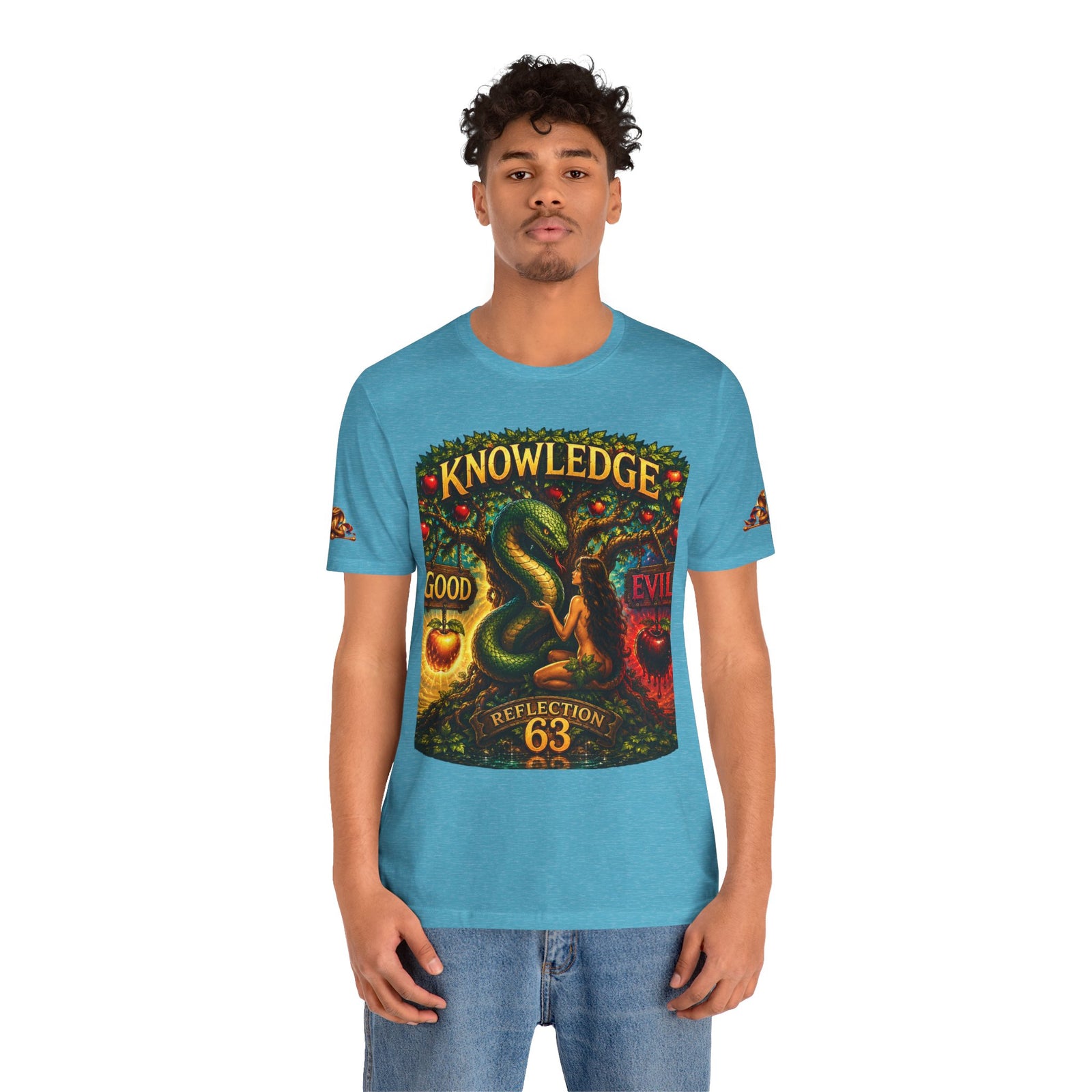 Knowledge Snake Tee — 'Knowledge: Good vs Evil' Graphic T-Shirt