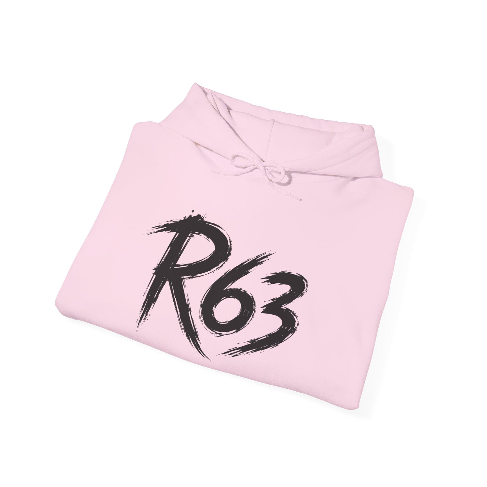 R63 Graphic Hoodie — Reflective Souls Back Print, Sleeve Logo Streetwear