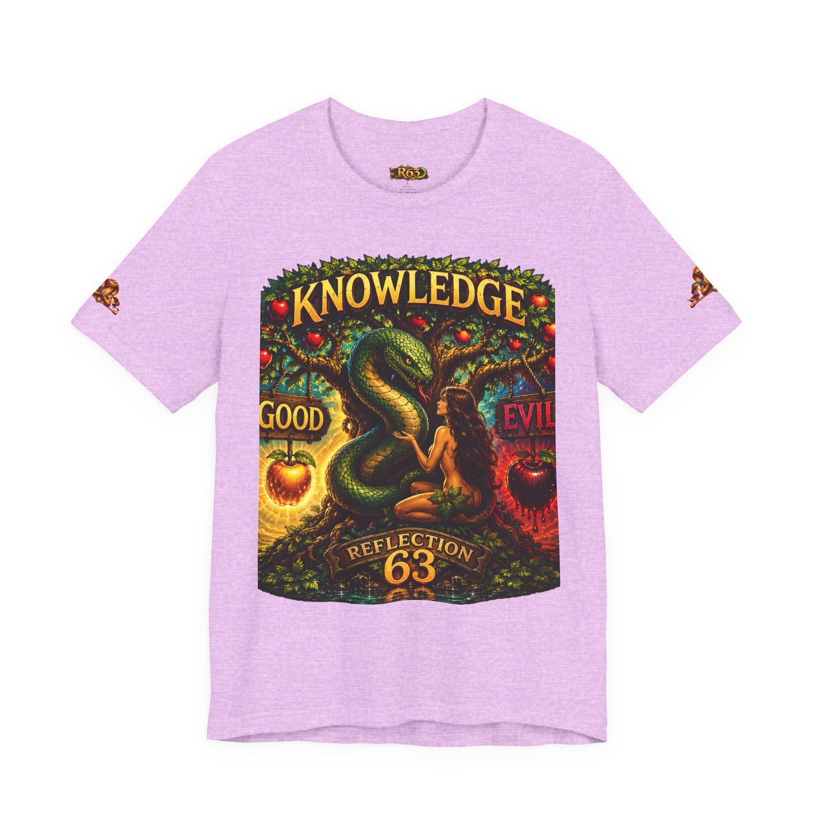 Knowledge Snake Tee — 'Knowledge: Good vs Evil' Graphic T-Shirt