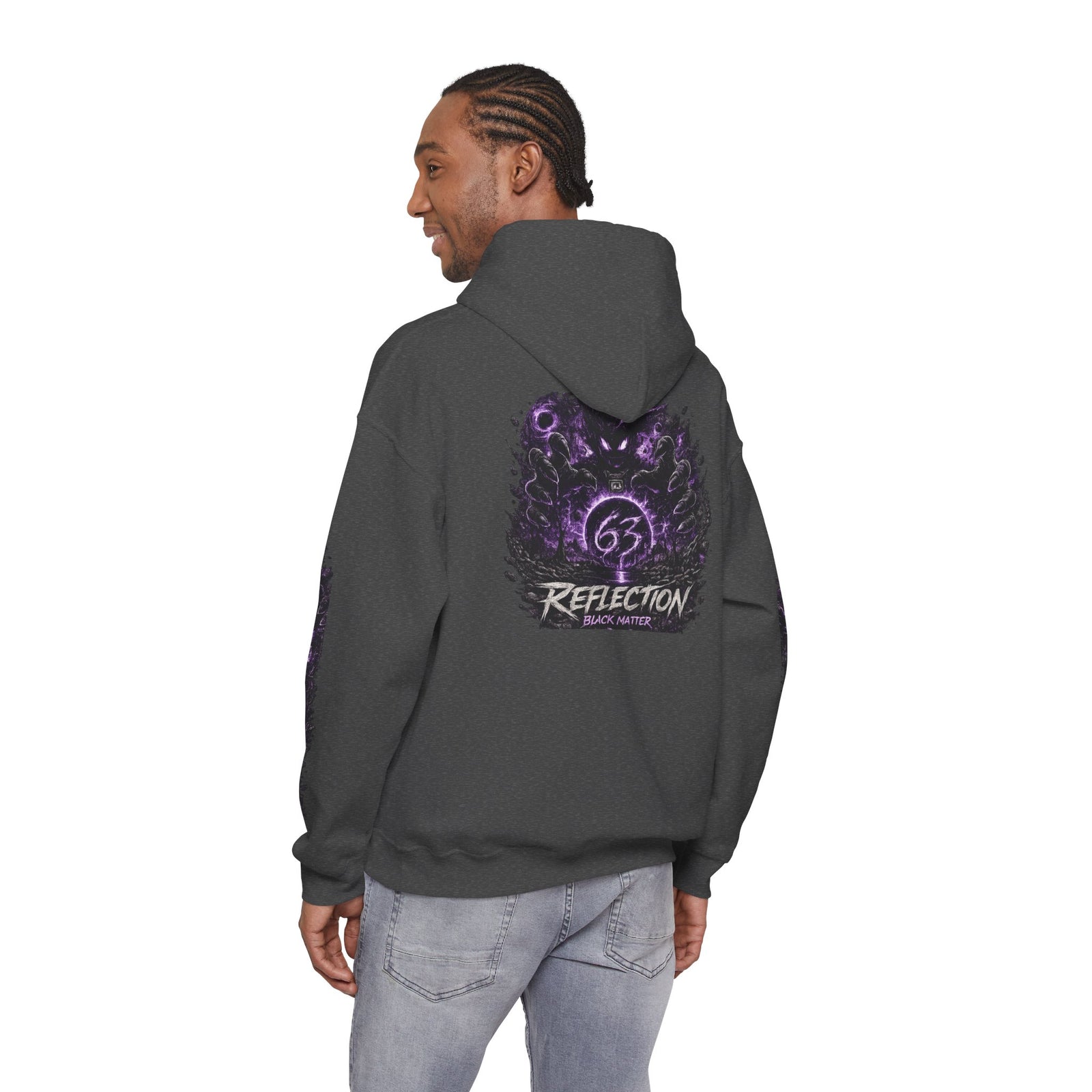Reflection 63 Black Matter Hoodie — Graphic Cosmic Pullover