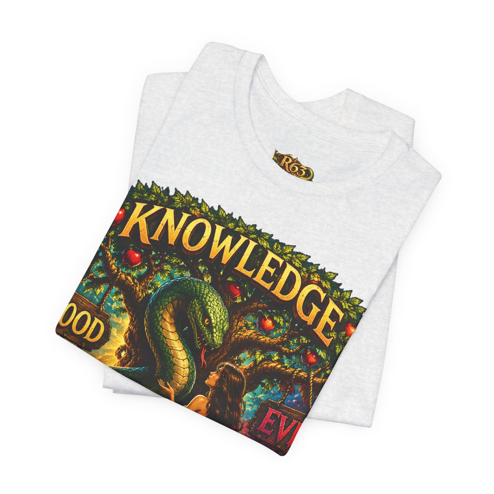 Knowledge Snake Tee — 'Knowledge: Good vs Evil' Graphic T-Shirt