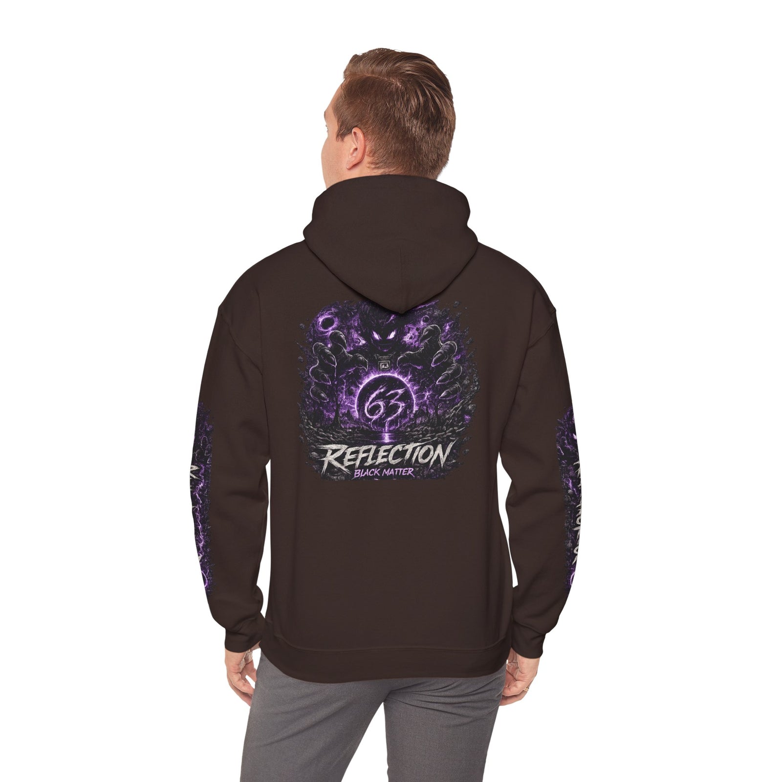 Reflection 63 Black Matter Hoodie — Graphic Cosmic Pullover