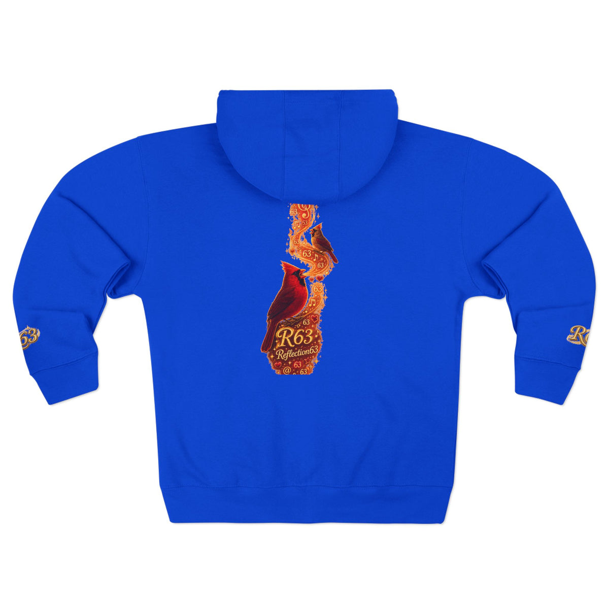 Cardinal Bird Zip Hoodie — Vintage Red Cardinal Graphic Zip-Up