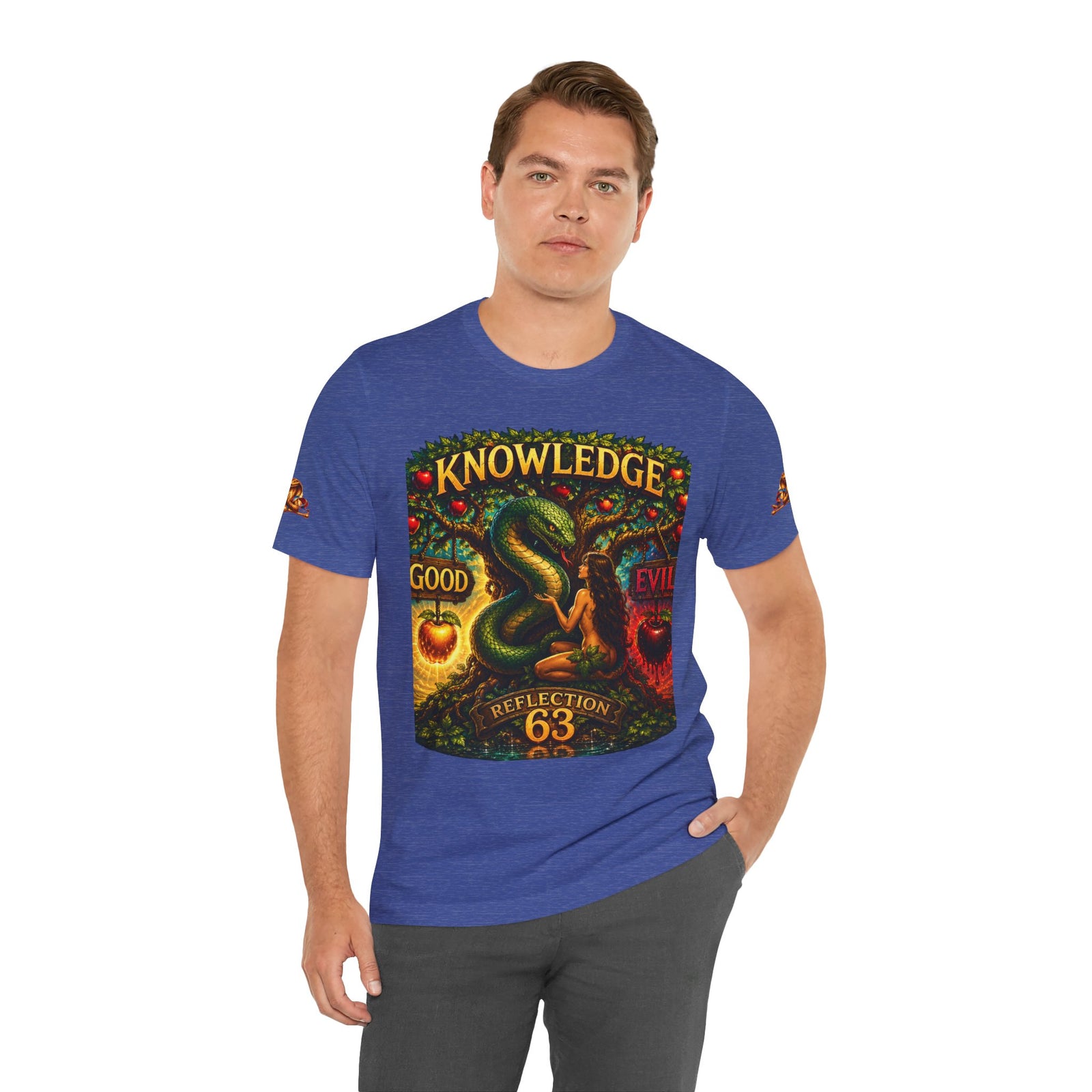 Knowledge Snake Tee — 'Knowledge: Good vs Evil' Graphic T-Shirt