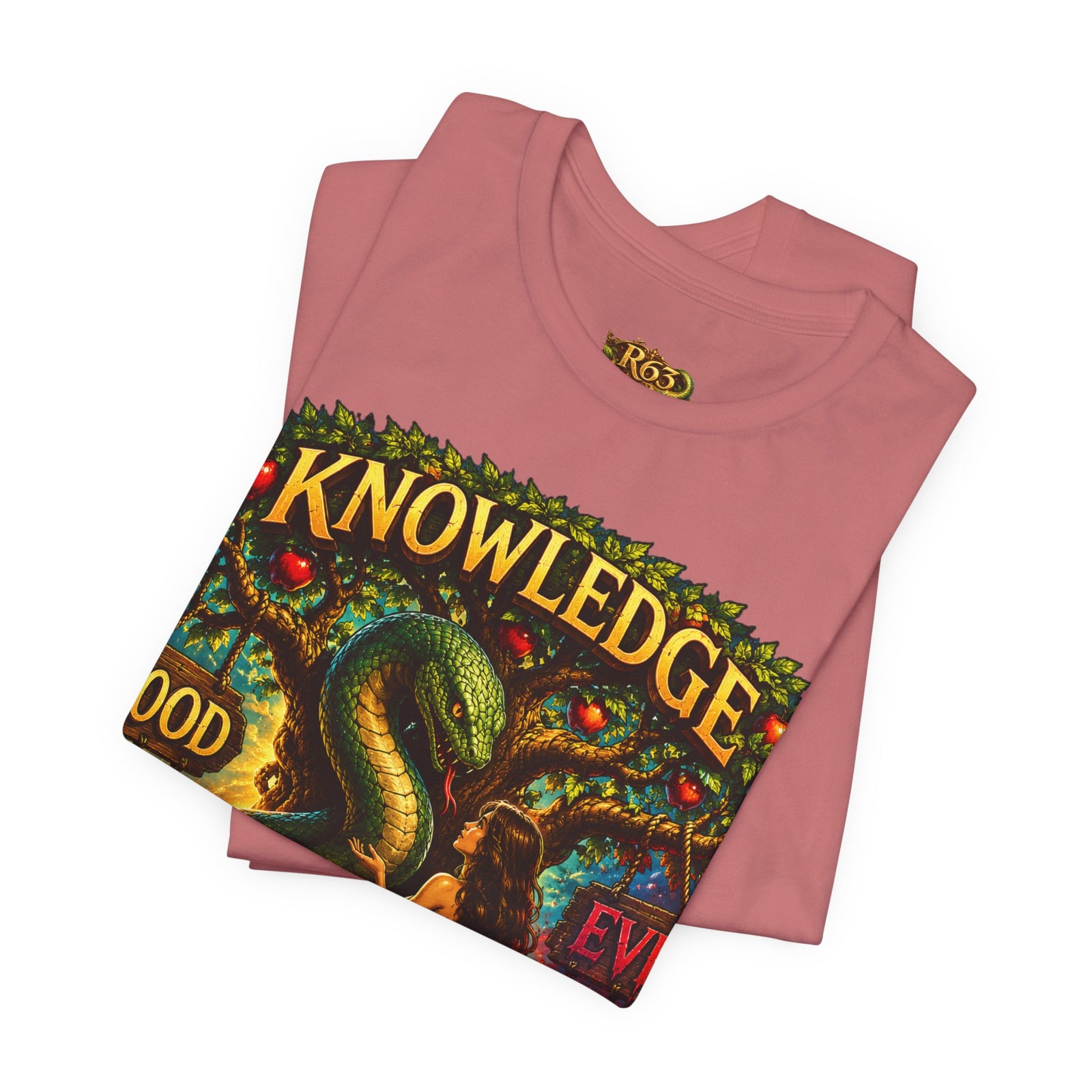 Knowledge Snake Tee — 'Knowledge: Good vs Evil' Graphic T-Shirt