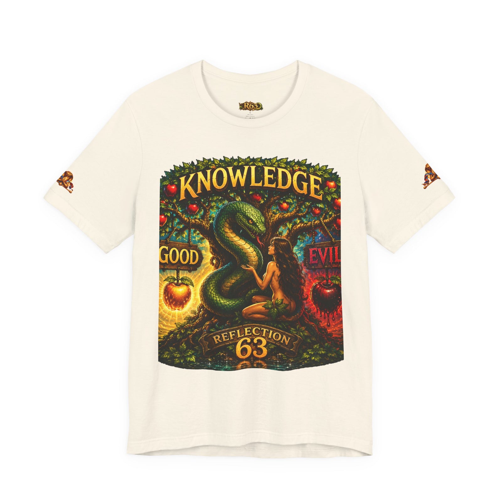 Knowledge Snake Tee — 'Knowledge: Good vs Evil' Graphic T-Shirt