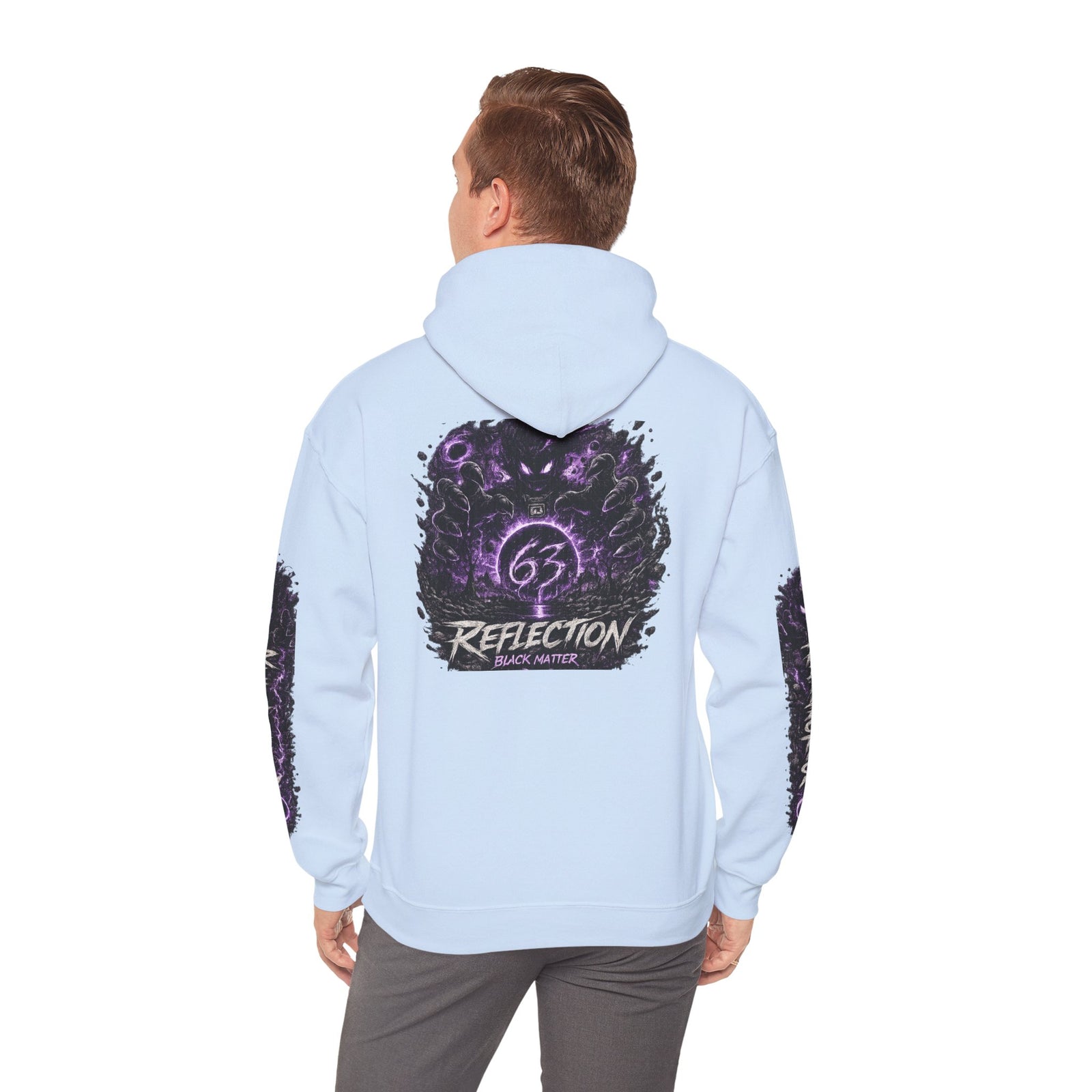 Reflection 63 Black Matter Hoodie — Graphic Cosmic Pullover