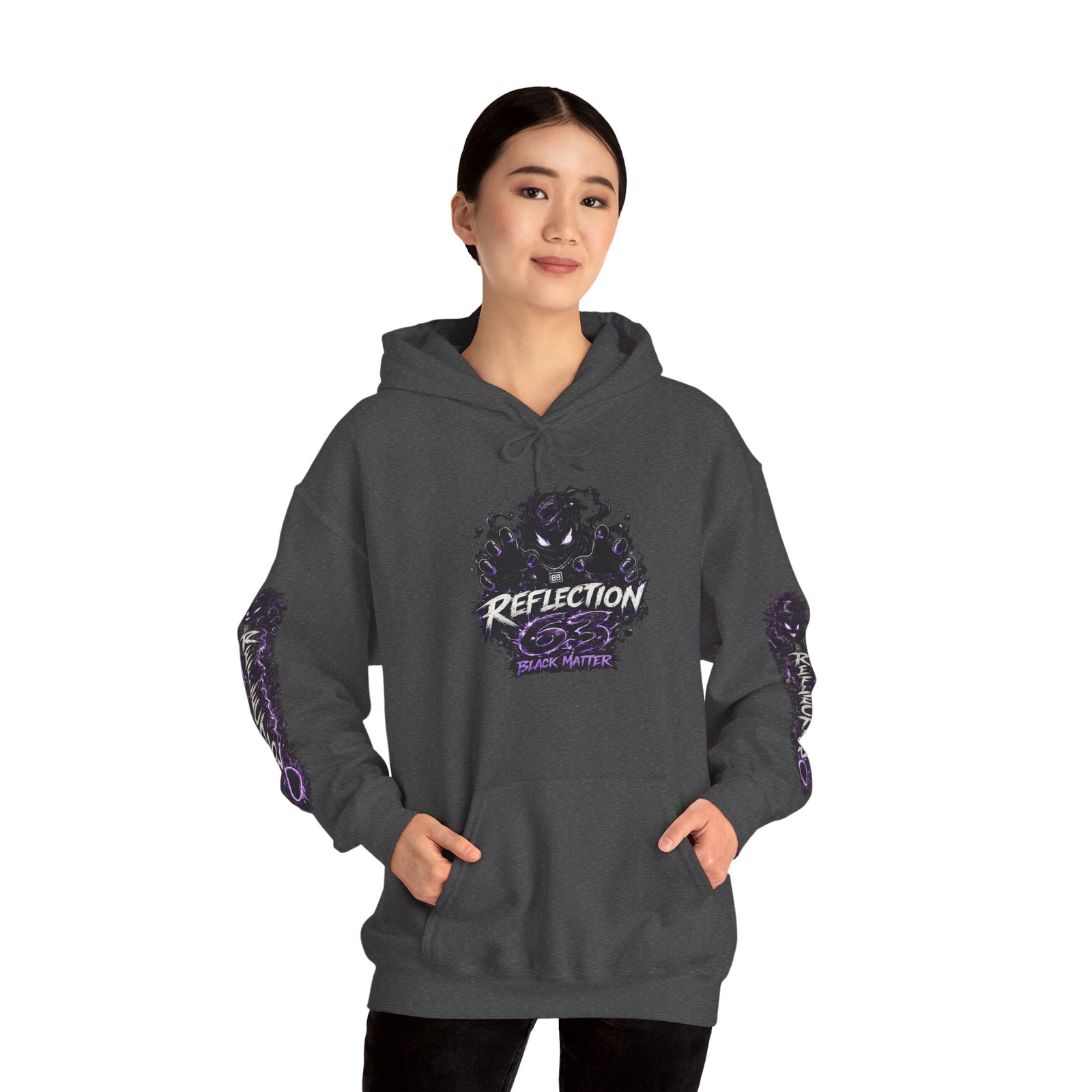 Reflection 63 Black Matter Hoodie — Graphic Cosmic Pullover