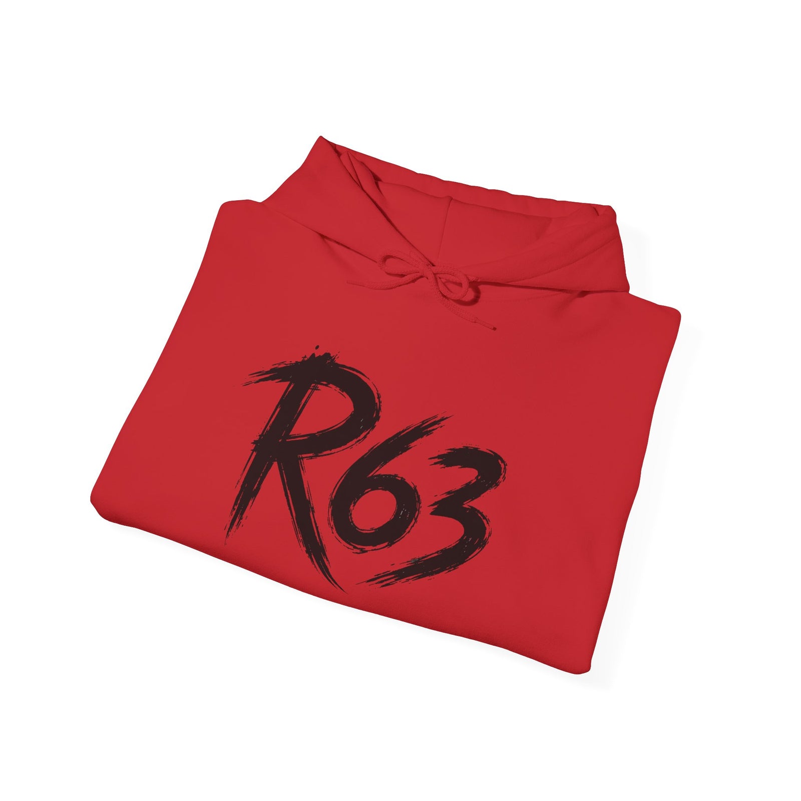 R63 Graphic Hoodie — Reflective Souls Back Print, Sleeve Logo Streetwear