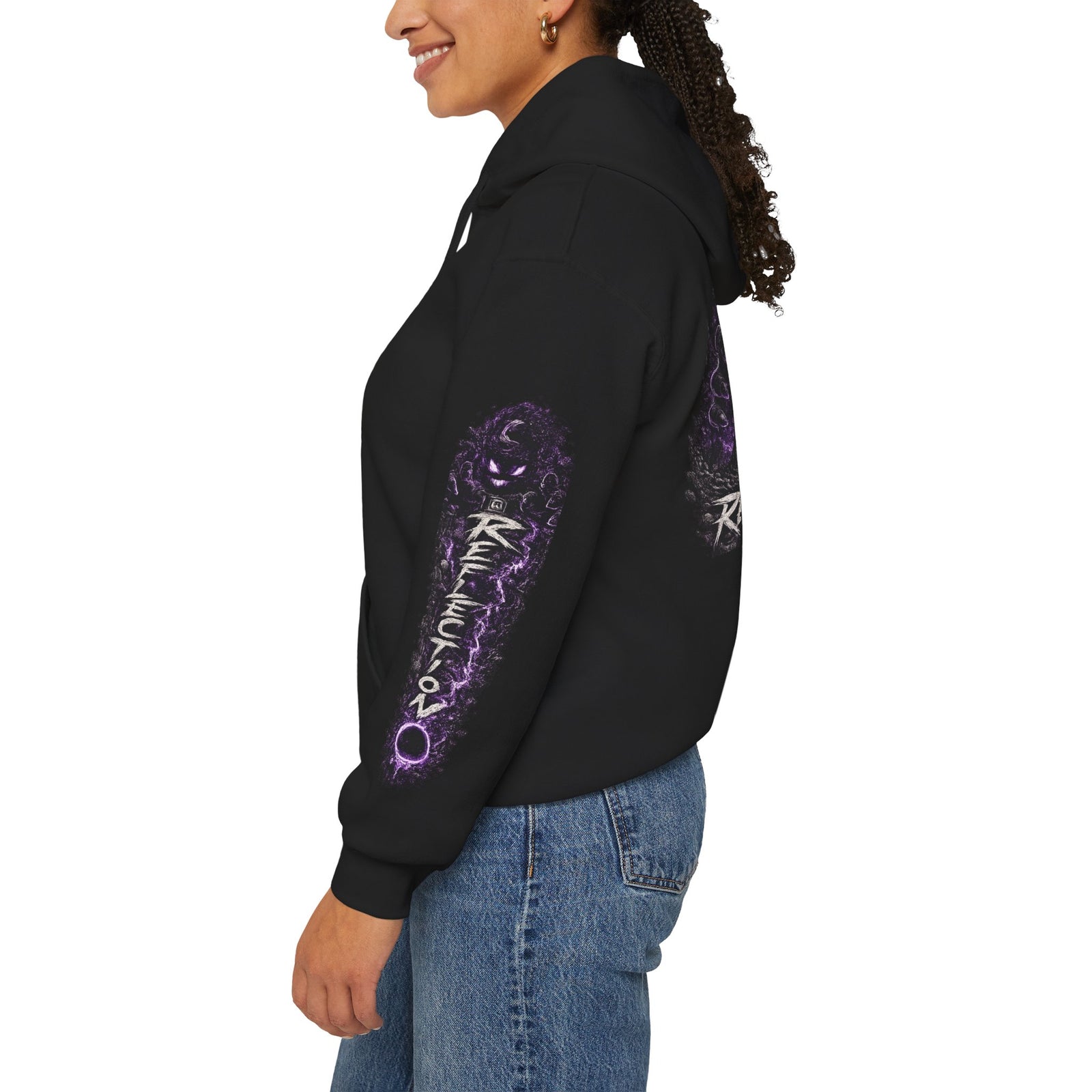 Reflection 63 Black Matter Hoodie — Graphic Cosmic Pullover