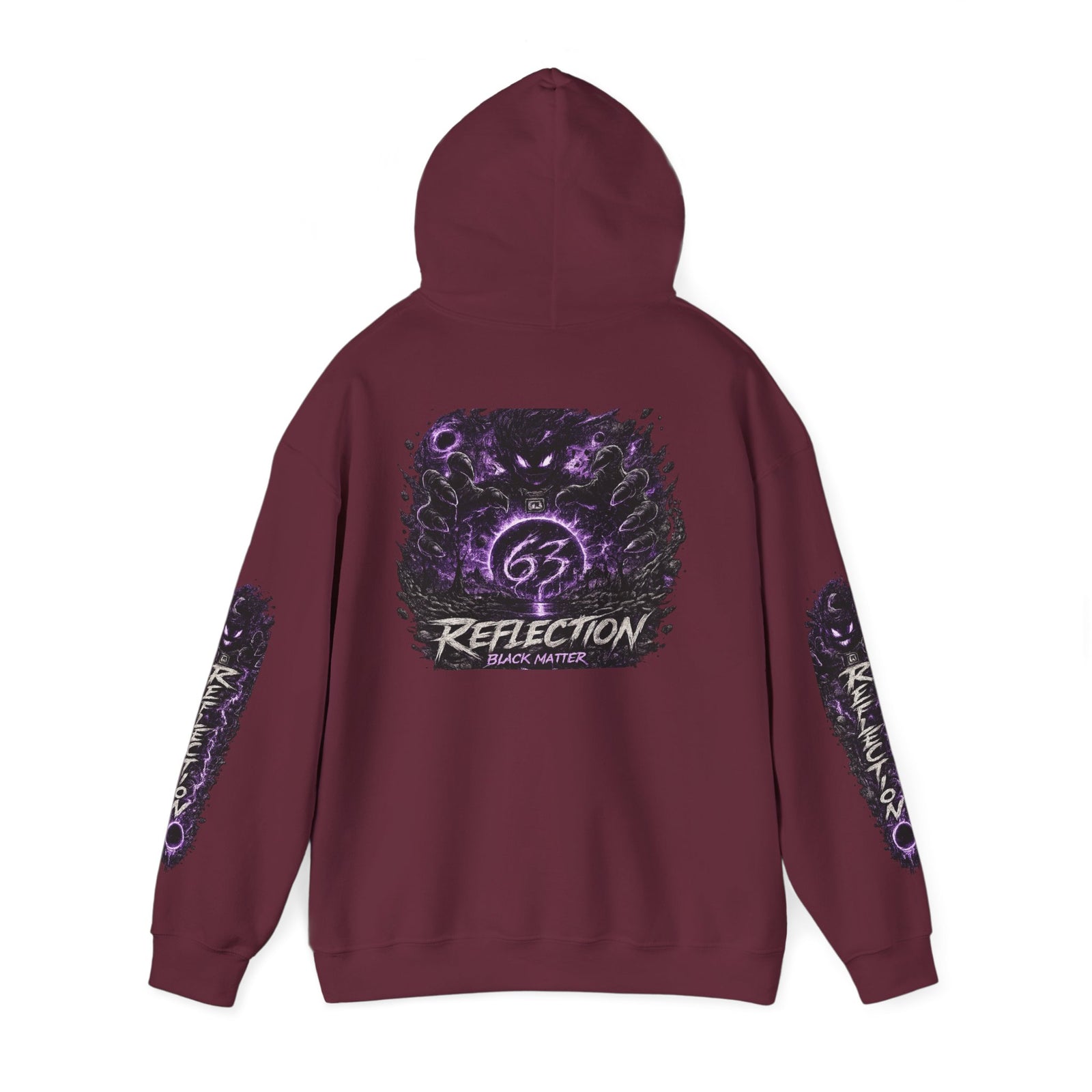 Reflection 63 Black Matter Hoodie — Graphic Cosmic Pullover