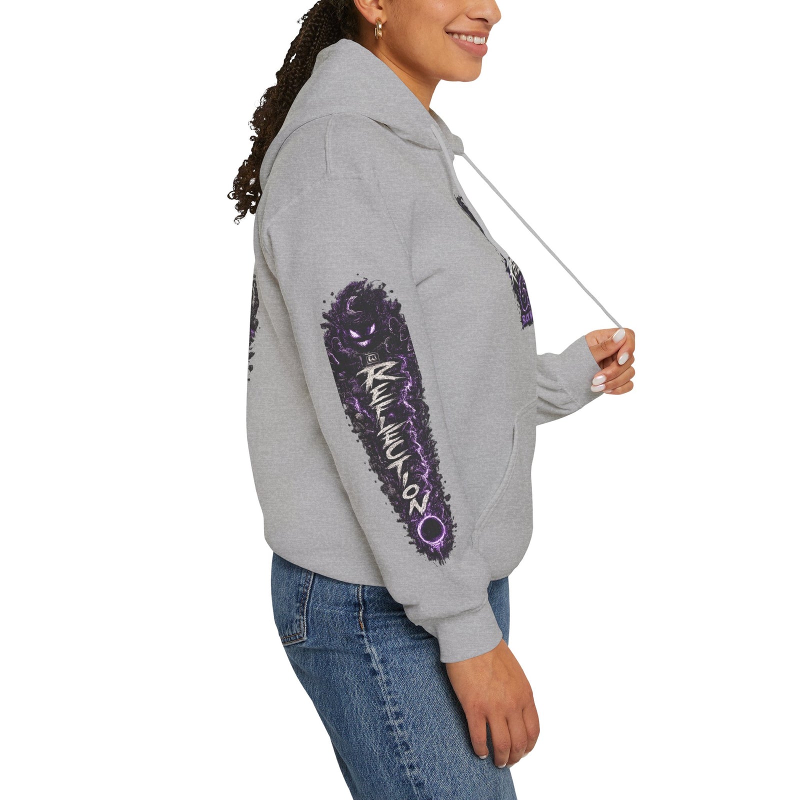 Reflection 63 Black Matter Hoodie — Graphic Cosmic Pullover