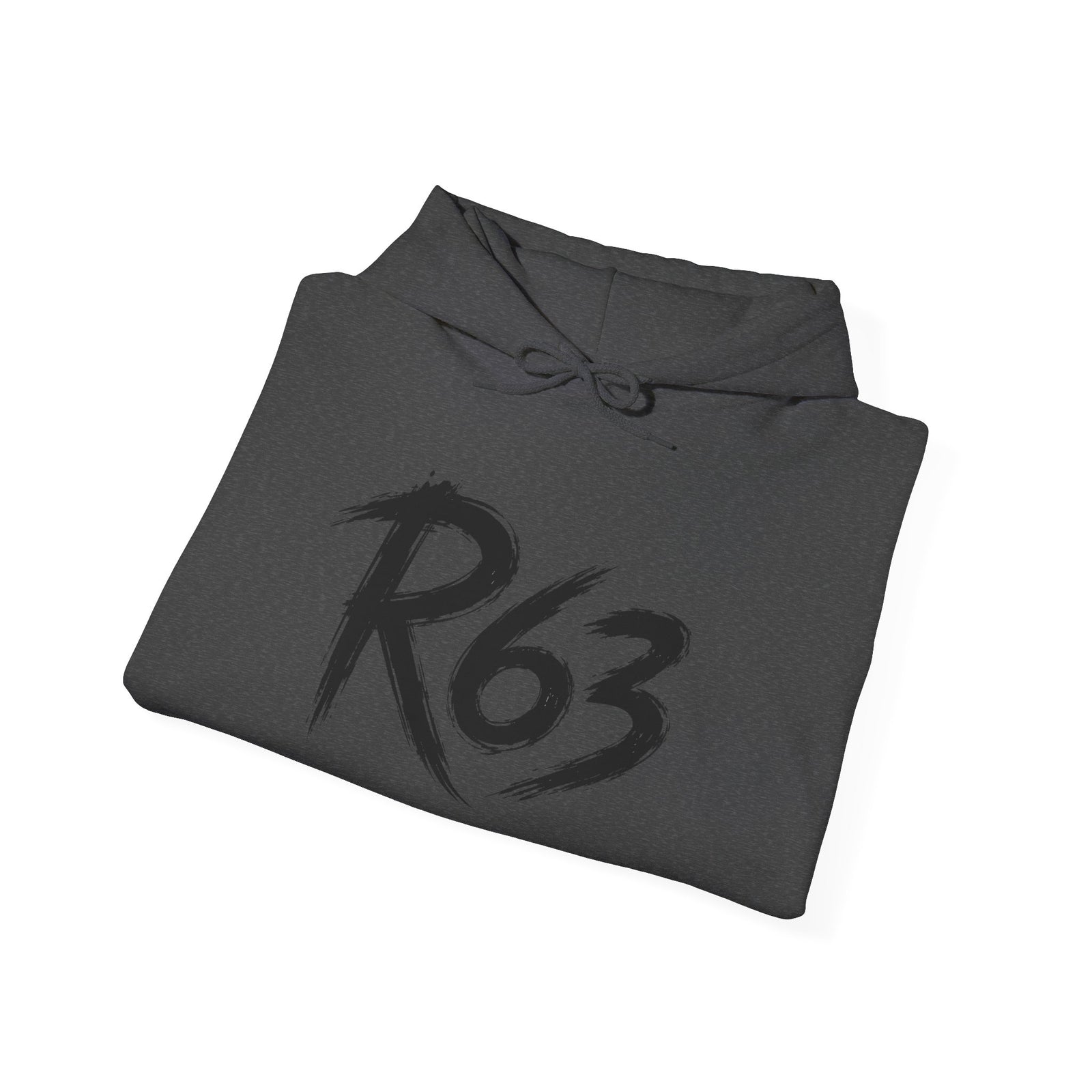 R63 Graphic Hoodie — Reflective Souls Back Print, Sleeve Logo Streetwear