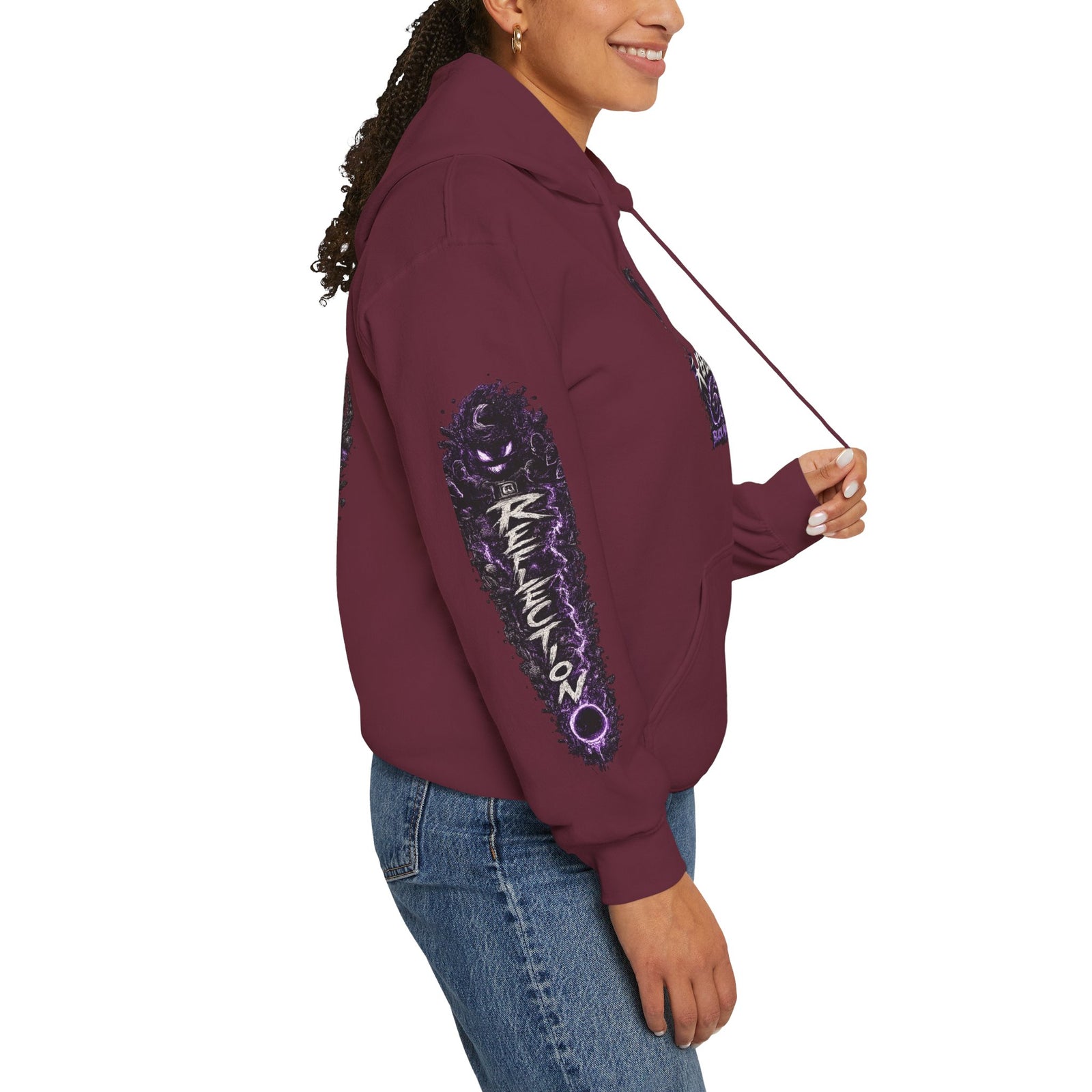 Reflection 63 Black Matter Hoodie — Graphic Cosmic Pullover