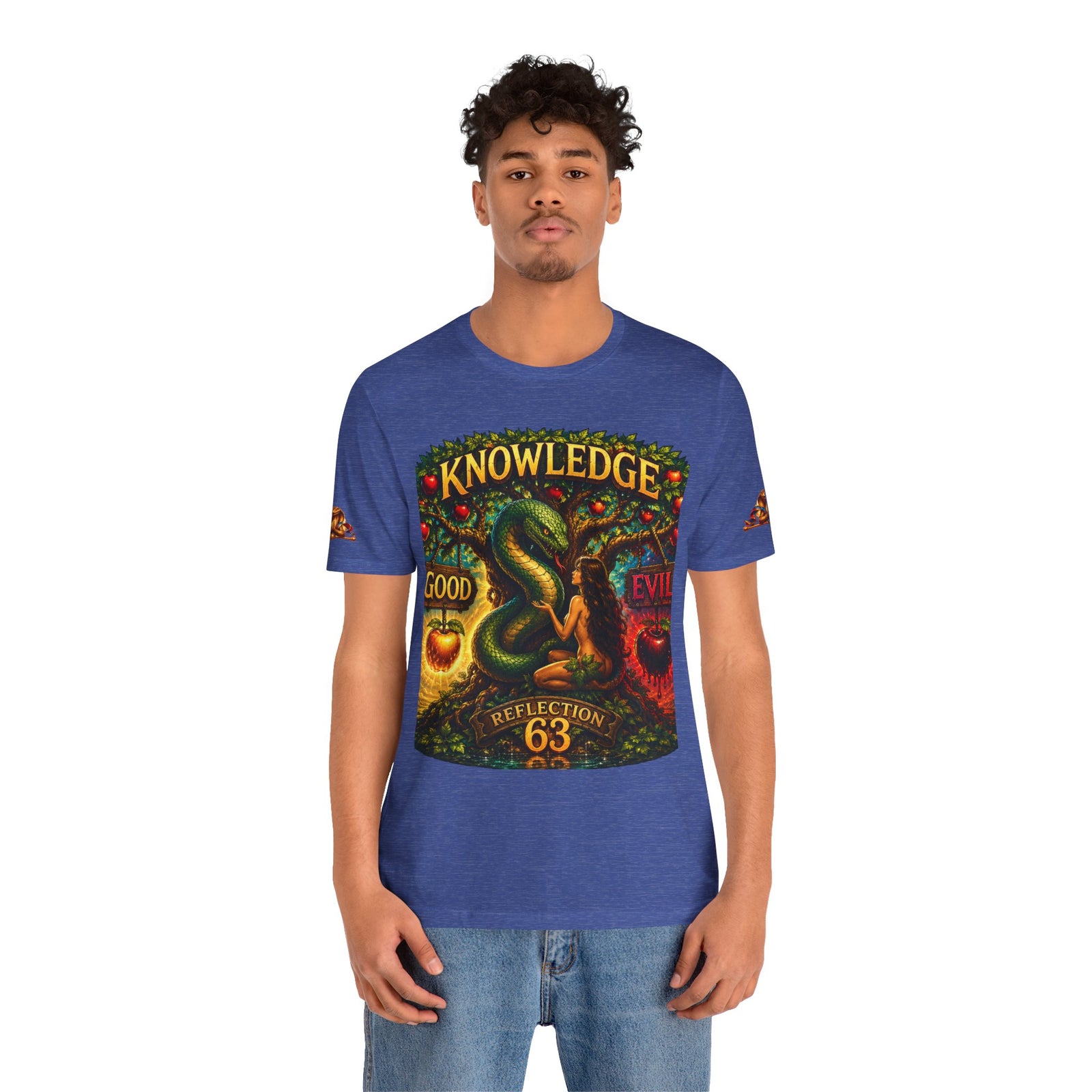 Knowledge Snake Tee — 'Knowledge: Good vs Evil' Graphic T-Shirt