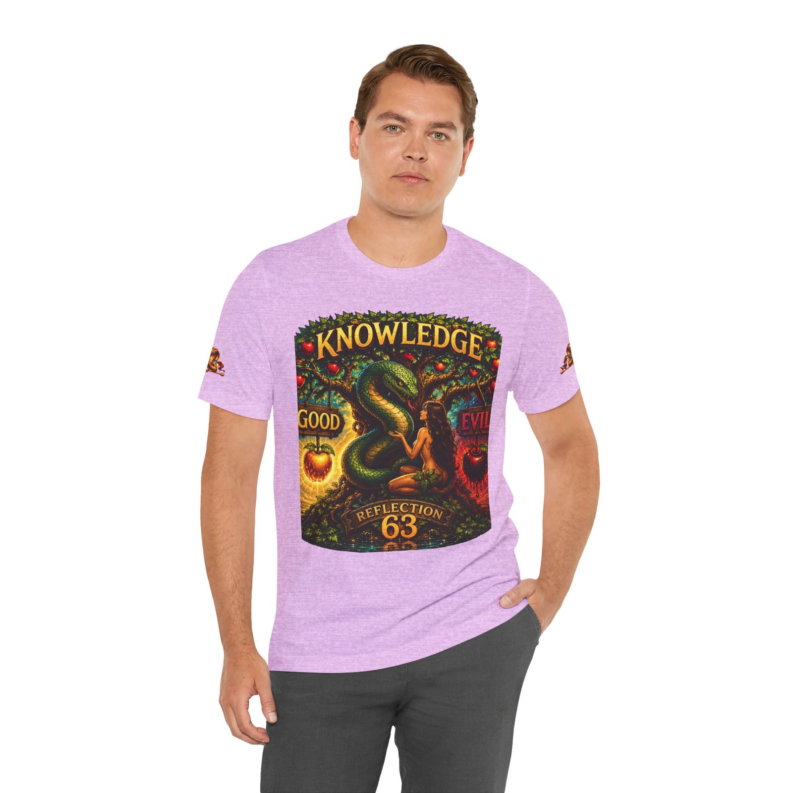 Knowledge Snake Tee — 'Knowledge: Good vs Evil' Graphic T-Shirt