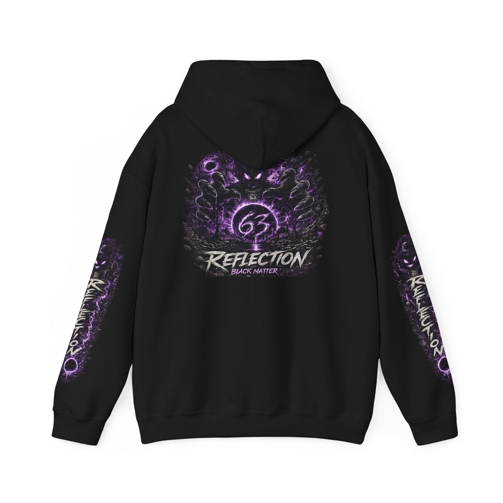 Reflection 63 Black Matter Hoodie — Graphic Cosmic Pullover