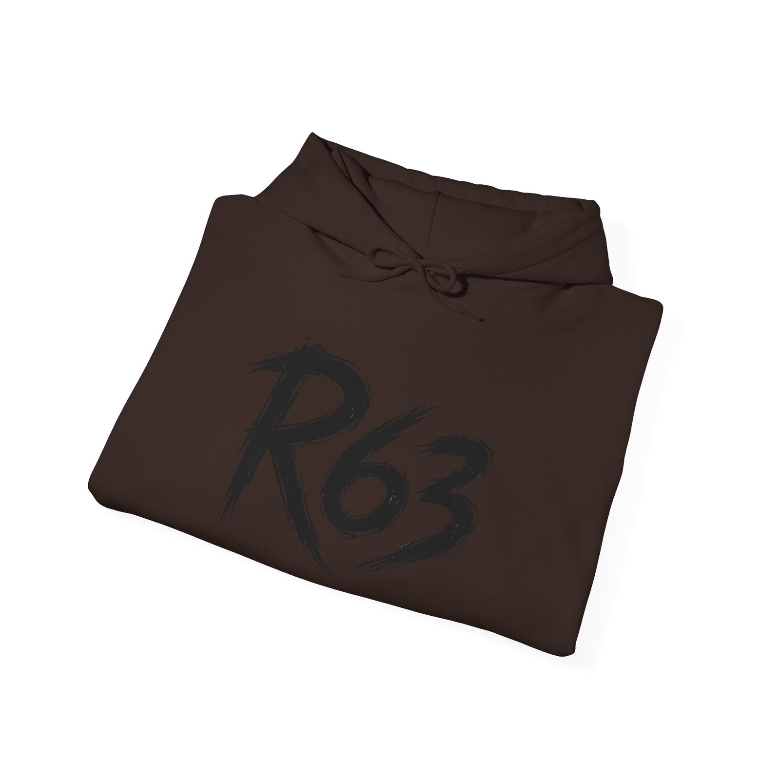 R63 Graphic Hoodie — Reflective Souls Back Print, Sleeve Logo Streetwear