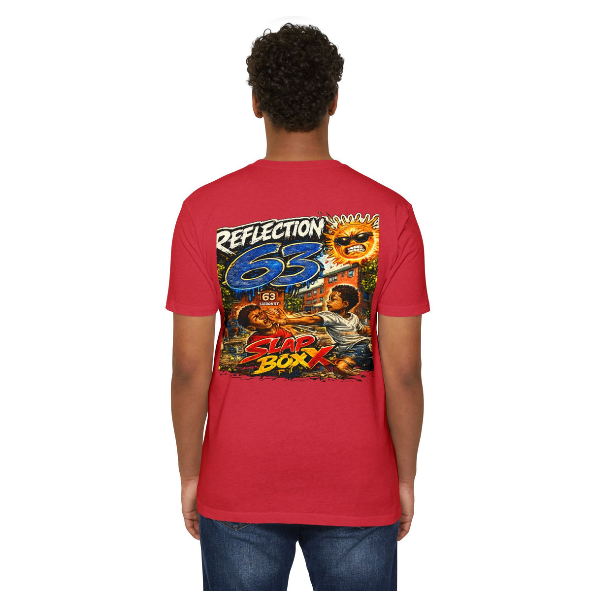 Slapboxx Graphic T-Shirt — 'Reflection 63' Retro Street Art Tee