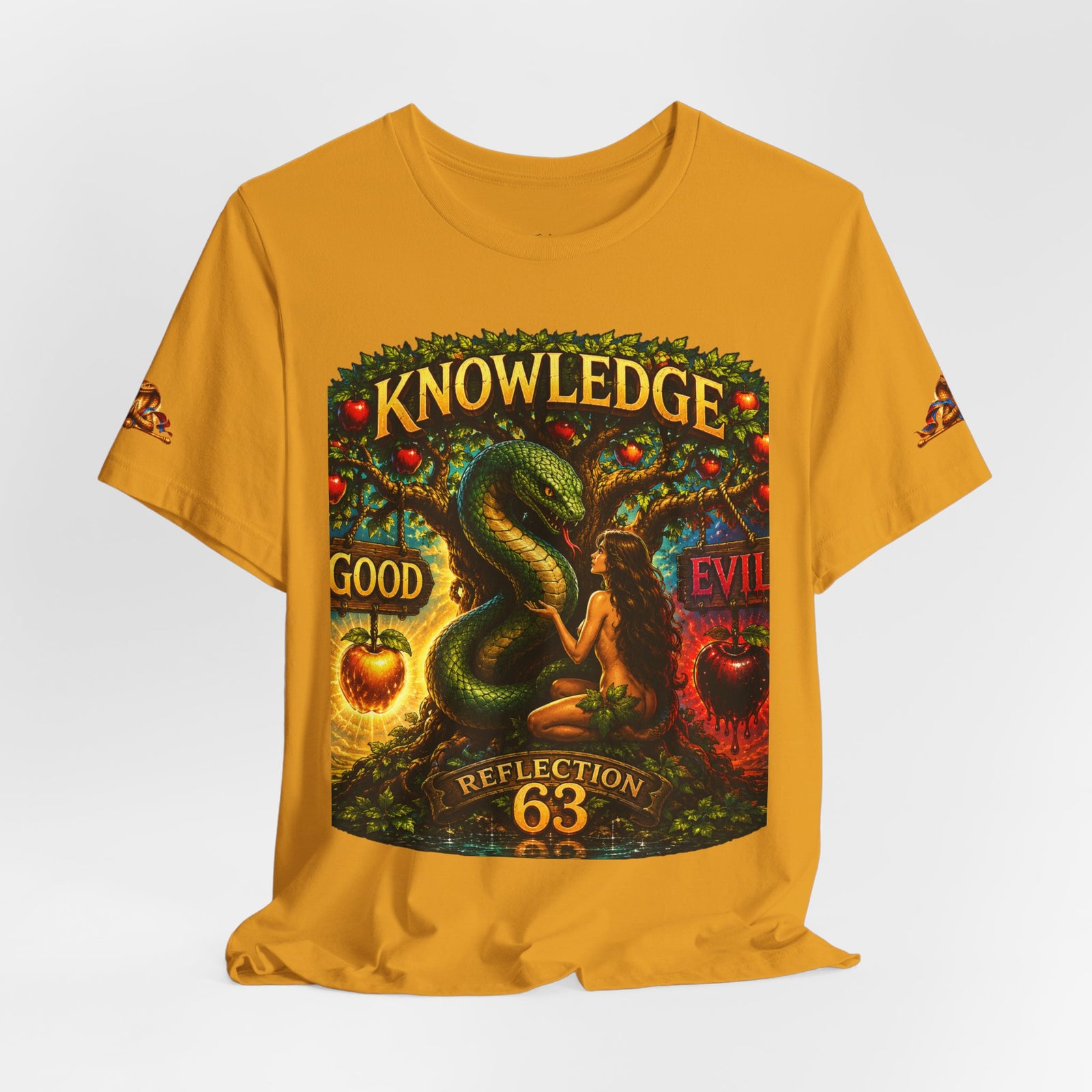 Knowledge Snake Tee — 'Knowledge: Good vs Evil' Graphic T-Shirt