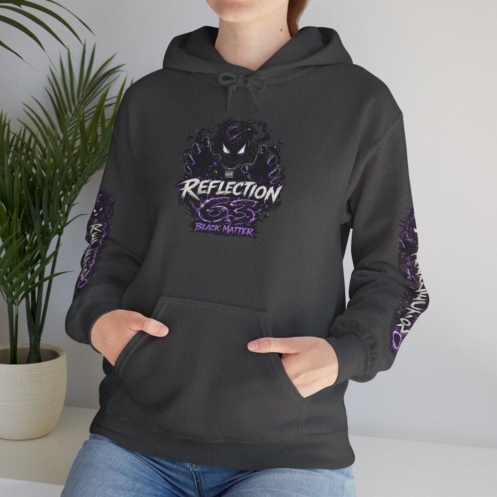 Reflection 63 Black Matter Hoodie — Graphic Cosmic Pullover