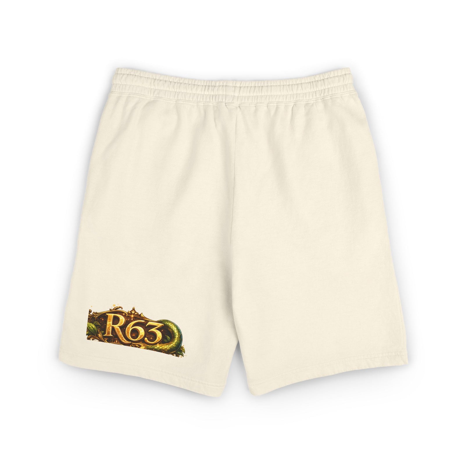 Mythic Yoga Sweat Shorts — Serpent & Warrior Graphic Fleece Shorts